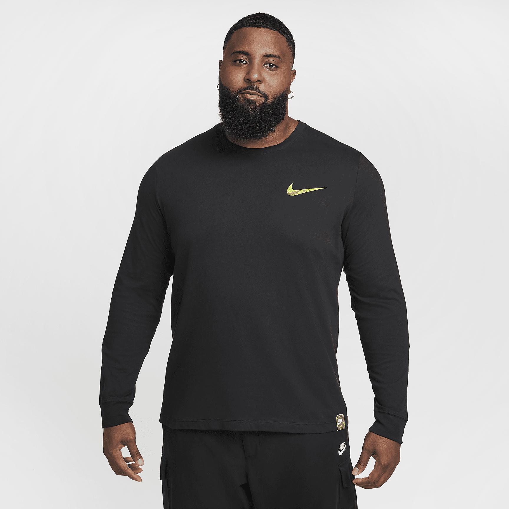 Nike Mens Nike Asbury Long Sleeve Crew Cuff - Mens Black Product Image
