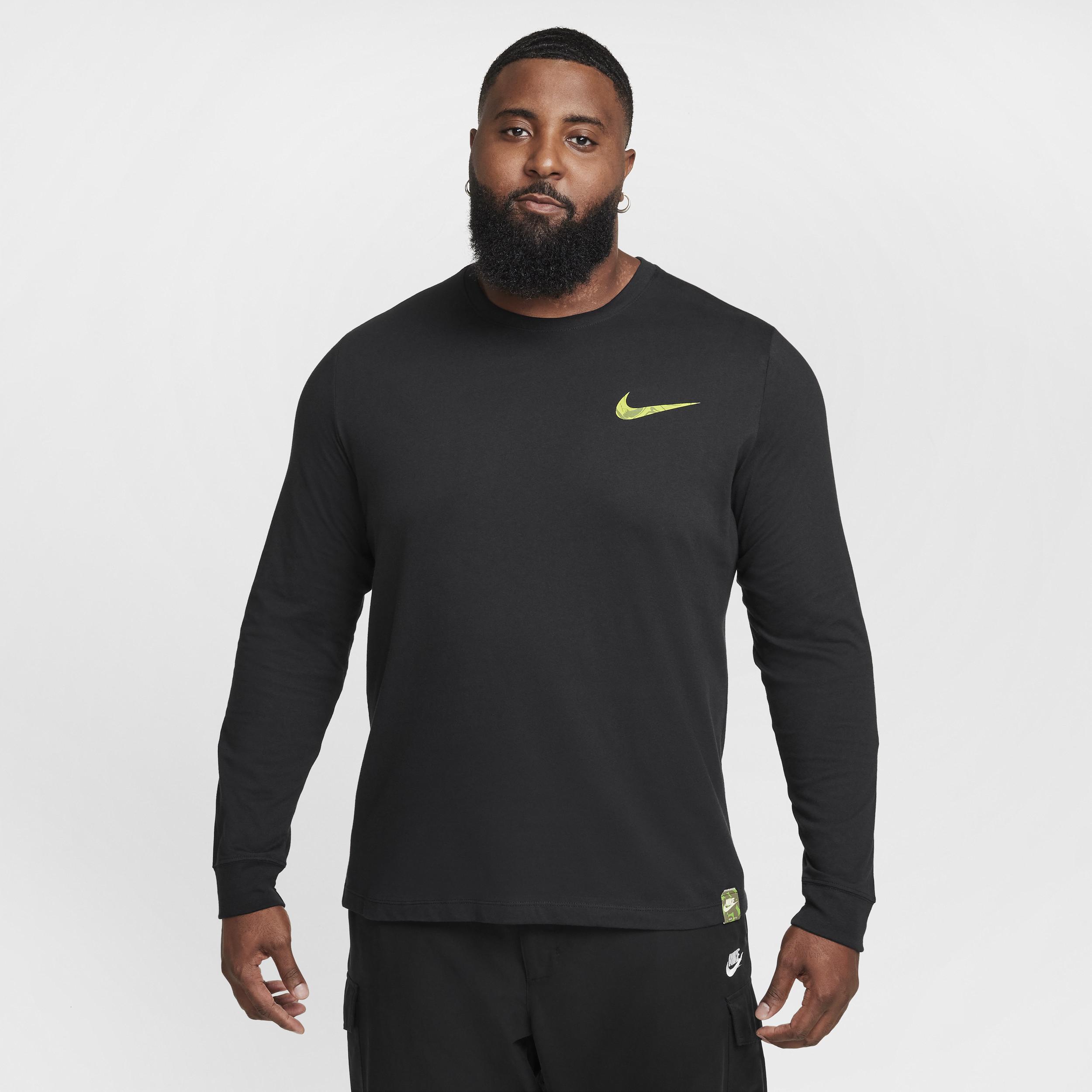 Nike Mens Nike Asbury Long Sleeve Crew Cuff - Mens Black Product Image