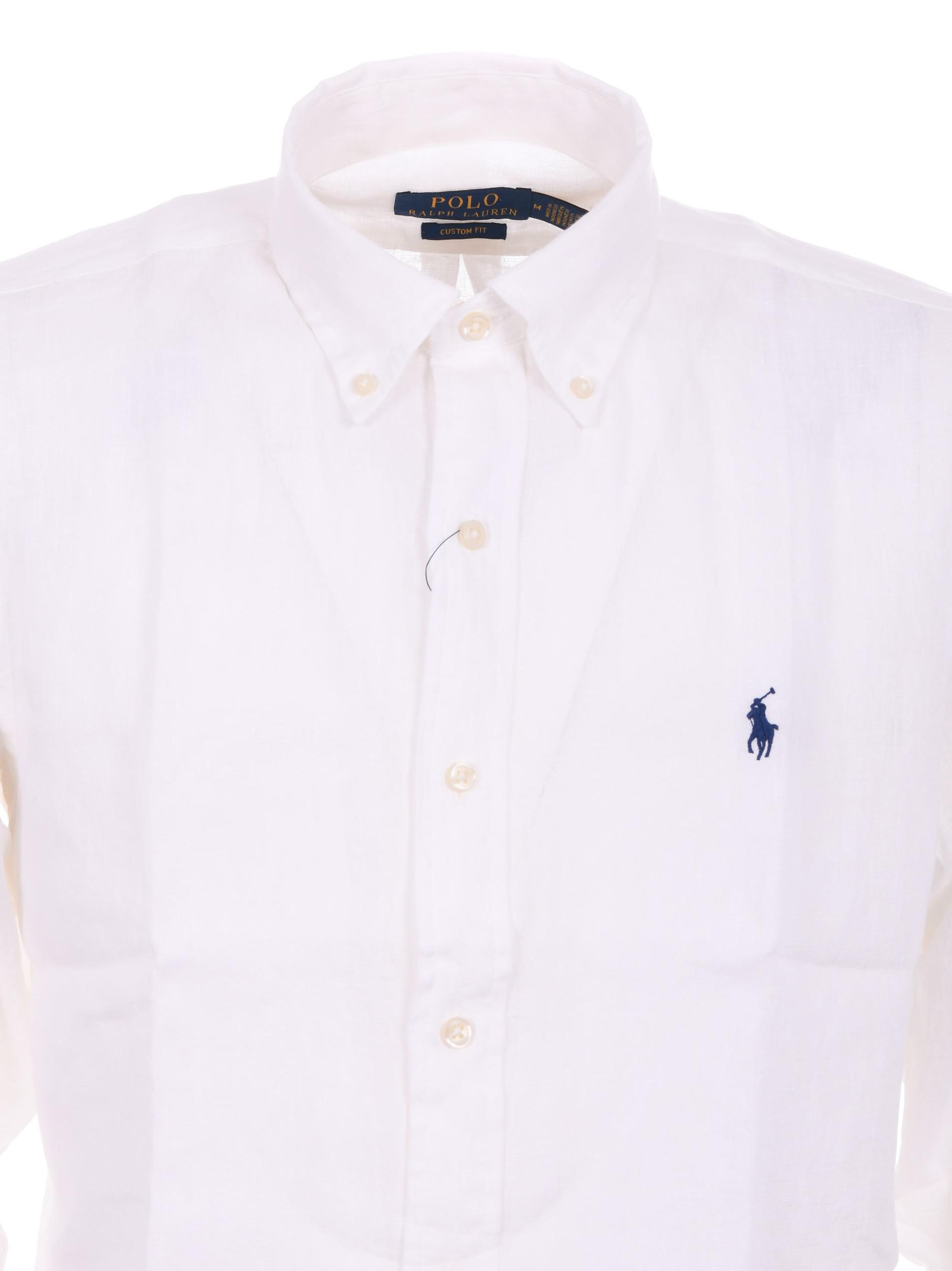 POLO RALPH LAUREN Long Sleeve Sport Shirt Clothing In White Product Image