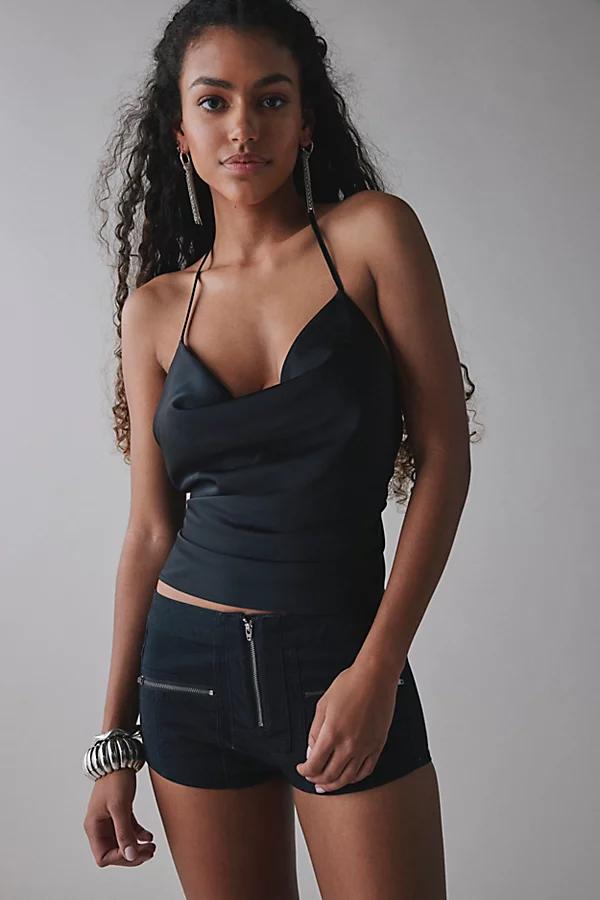 Urban Outfitters UO Deja Satin Cowl Neck Halter Cami Womens at Urban Outfitters Product Image