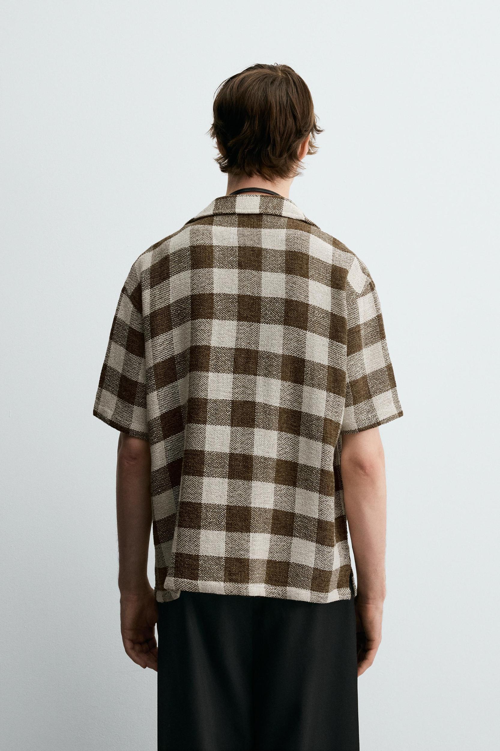 TEXTURED PLAID SHIRT Product Image