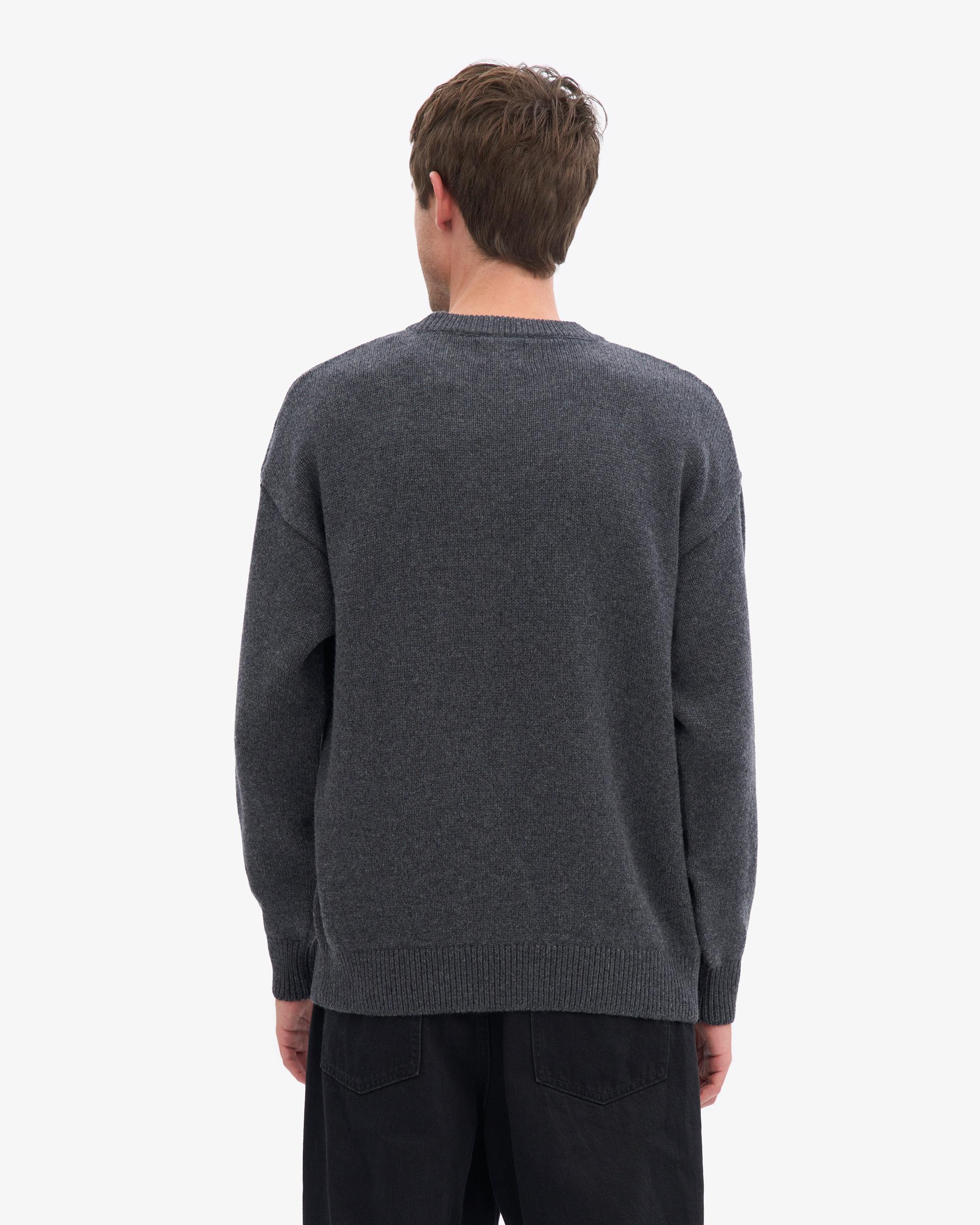 Oversized Merino Wool Crew - Dusty Olive Product Image