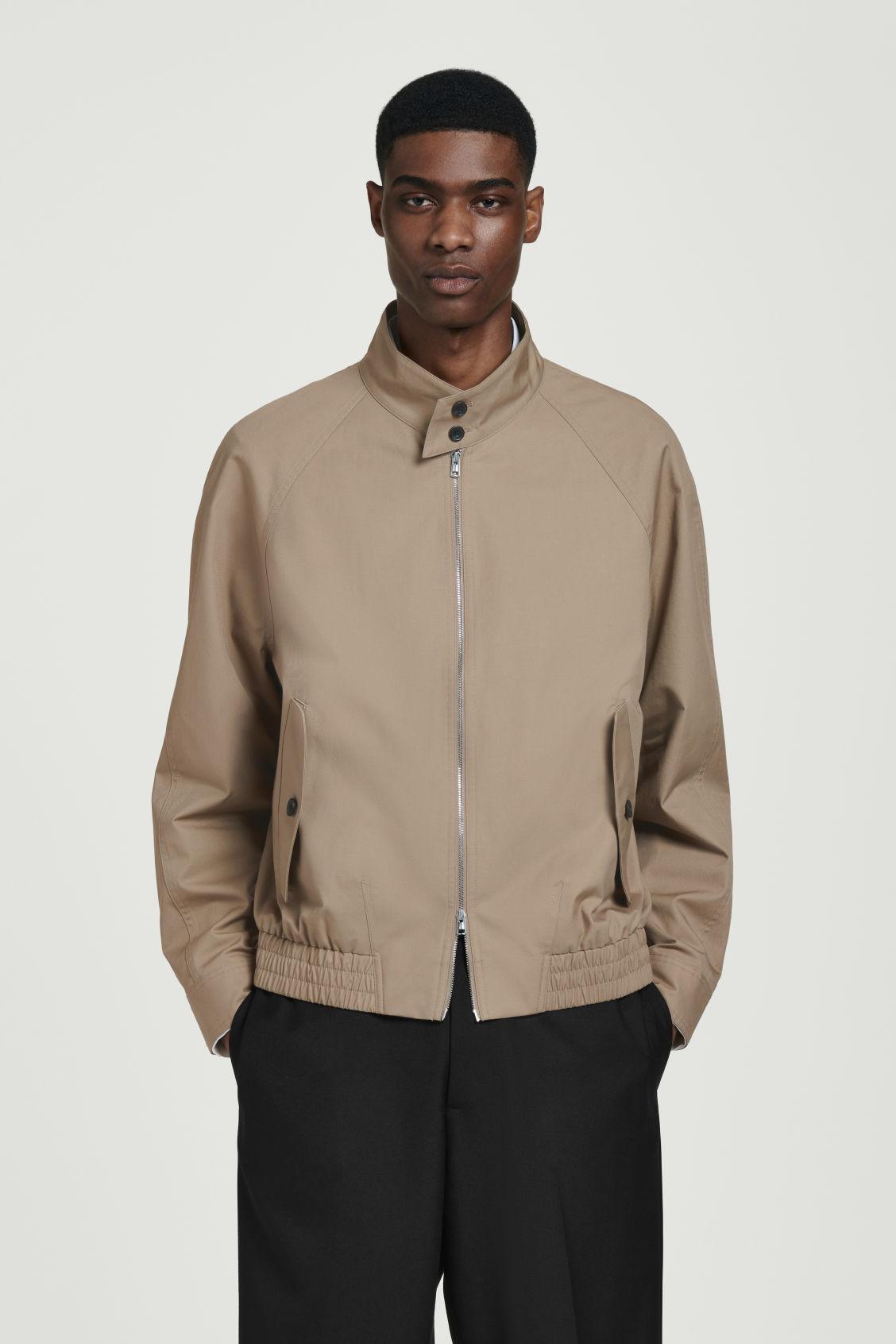 WATER-REPELLENT HARRINGTON JACKET Product Image