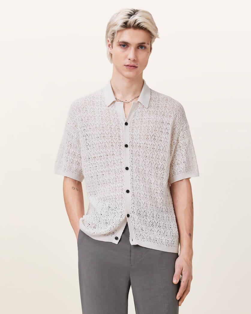 Loire Short Sleeve Open Knit Cardigan Product Image