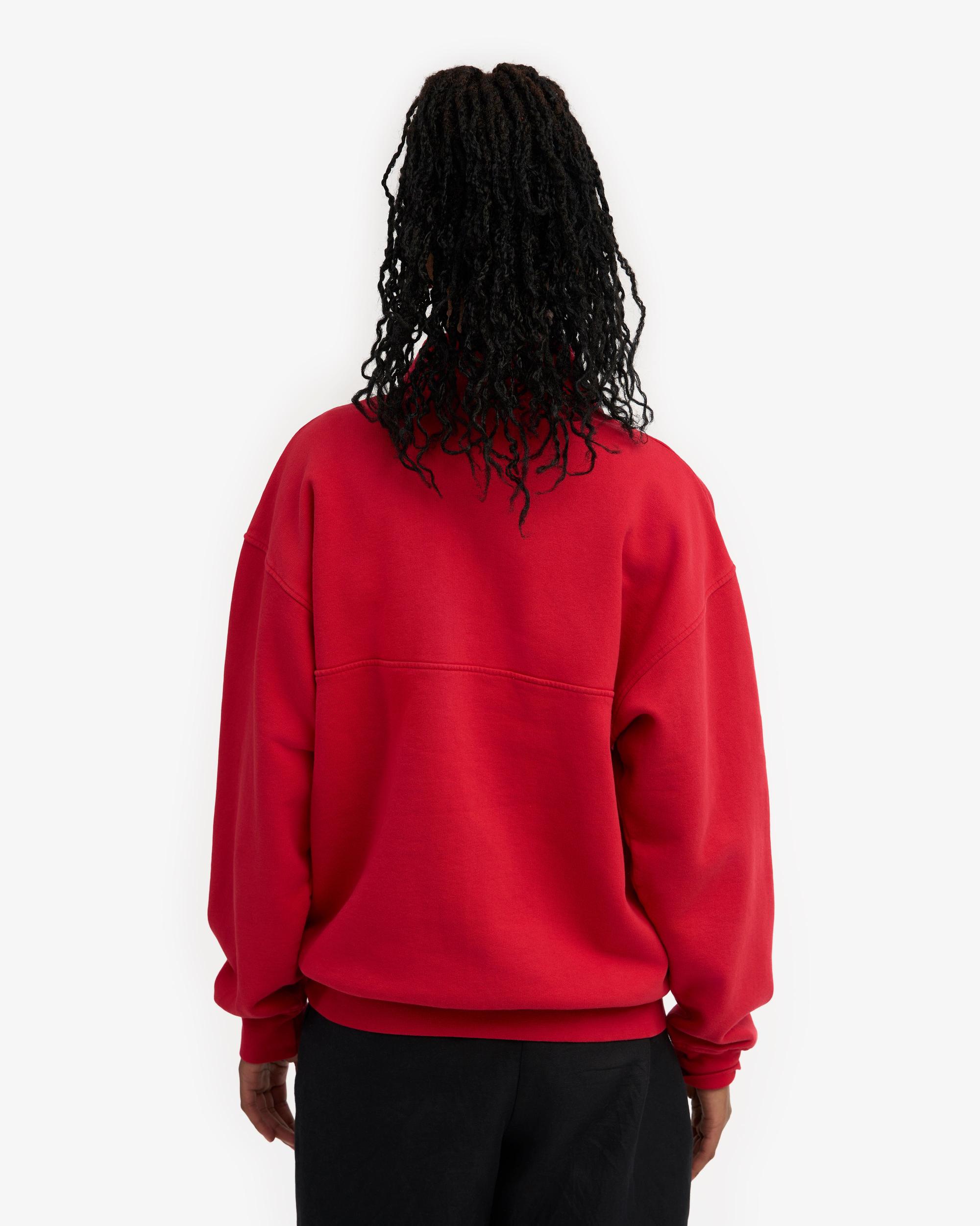 Organic Quarter Zip - Scarlet Red Product Image