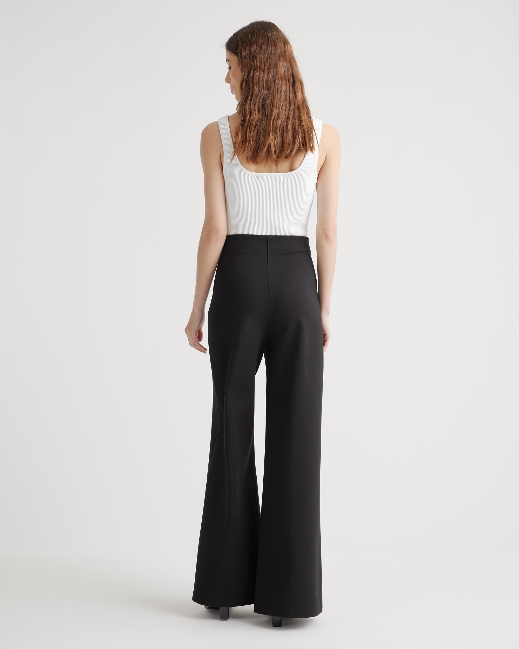 Quince | Women's Ultra-Stretch Ponte Super Wide Leg Pants Size XS, Rayon Product Image