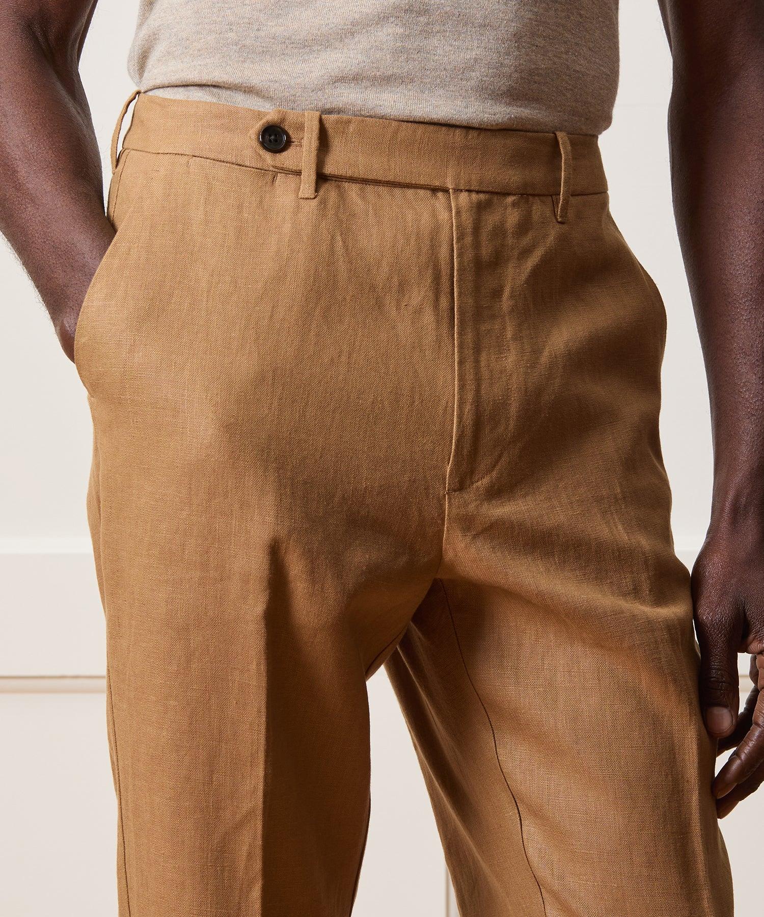 Straight Fit Linen Beach Pant Product Image