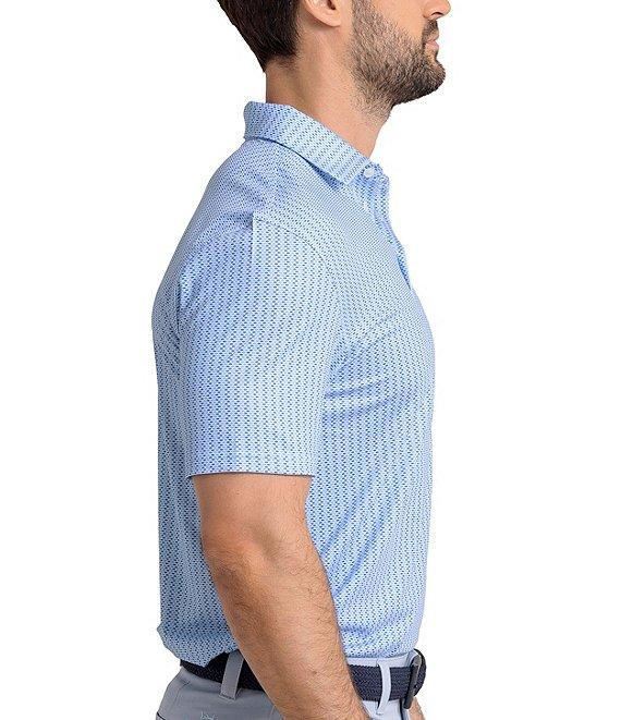 Southern Tide Driver Knot Too Bad Printed Short Sleeve Performance Polo Shirt Product Image