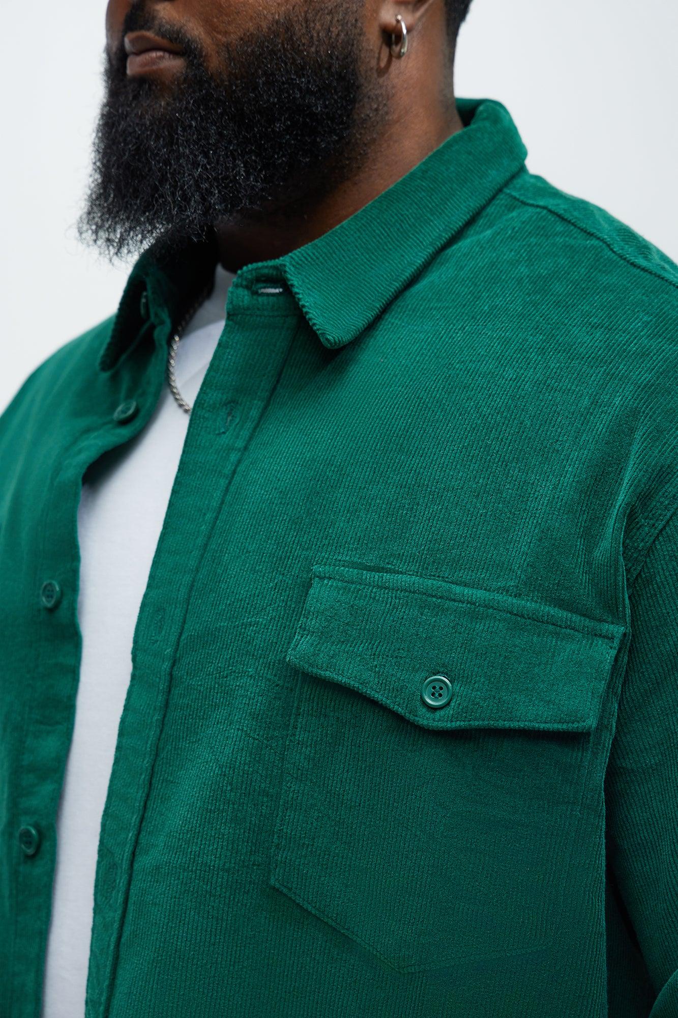 Hanlon Corduroy Shirt - Green Product Image