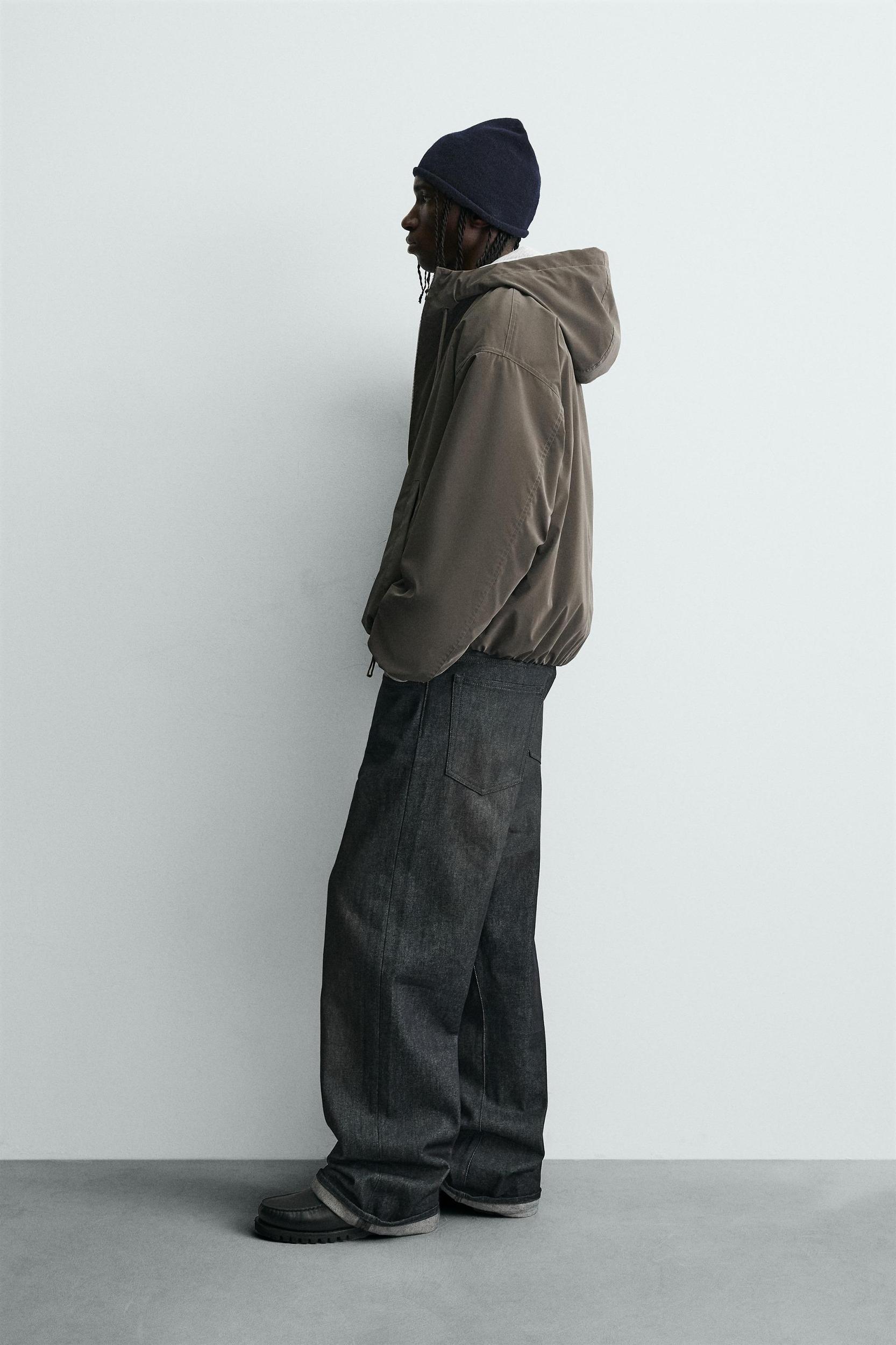 LIGHTWEIGHT HOODED TECHNICAL JACKET Product Image