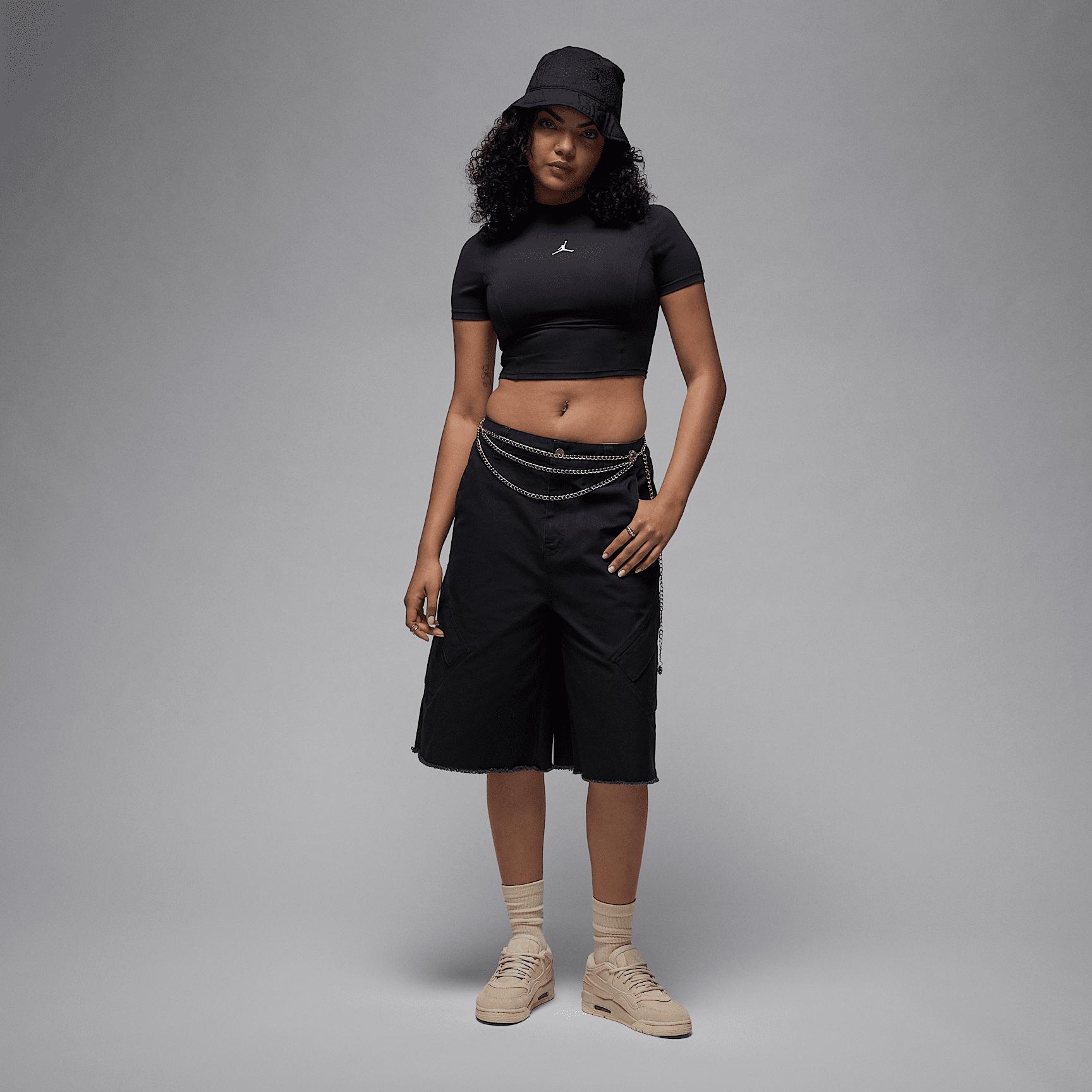 Women's Jordan Short-Sleeve Knit Crop Top Product Image