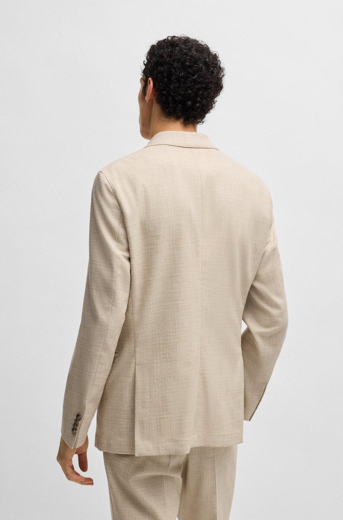 BOSS - Two-piece suit in patterned tweed - White Product Image