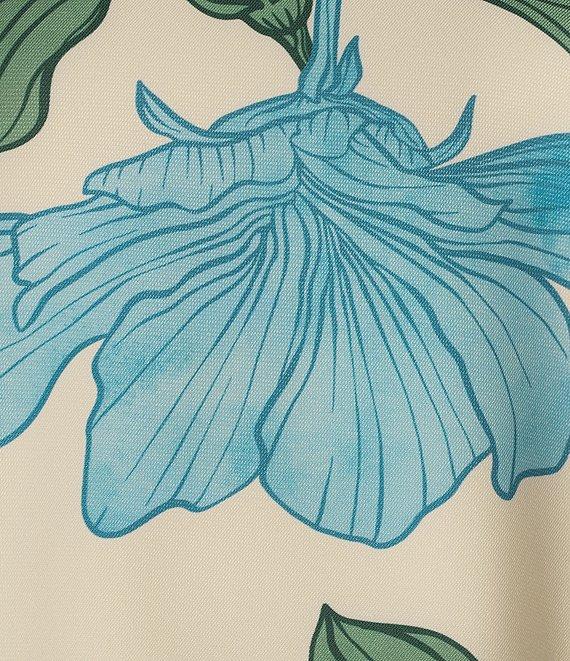 Mestiza New York Cecily Convertible Floral Print Round Neck Short Sleeve A-Line Dress Product Image