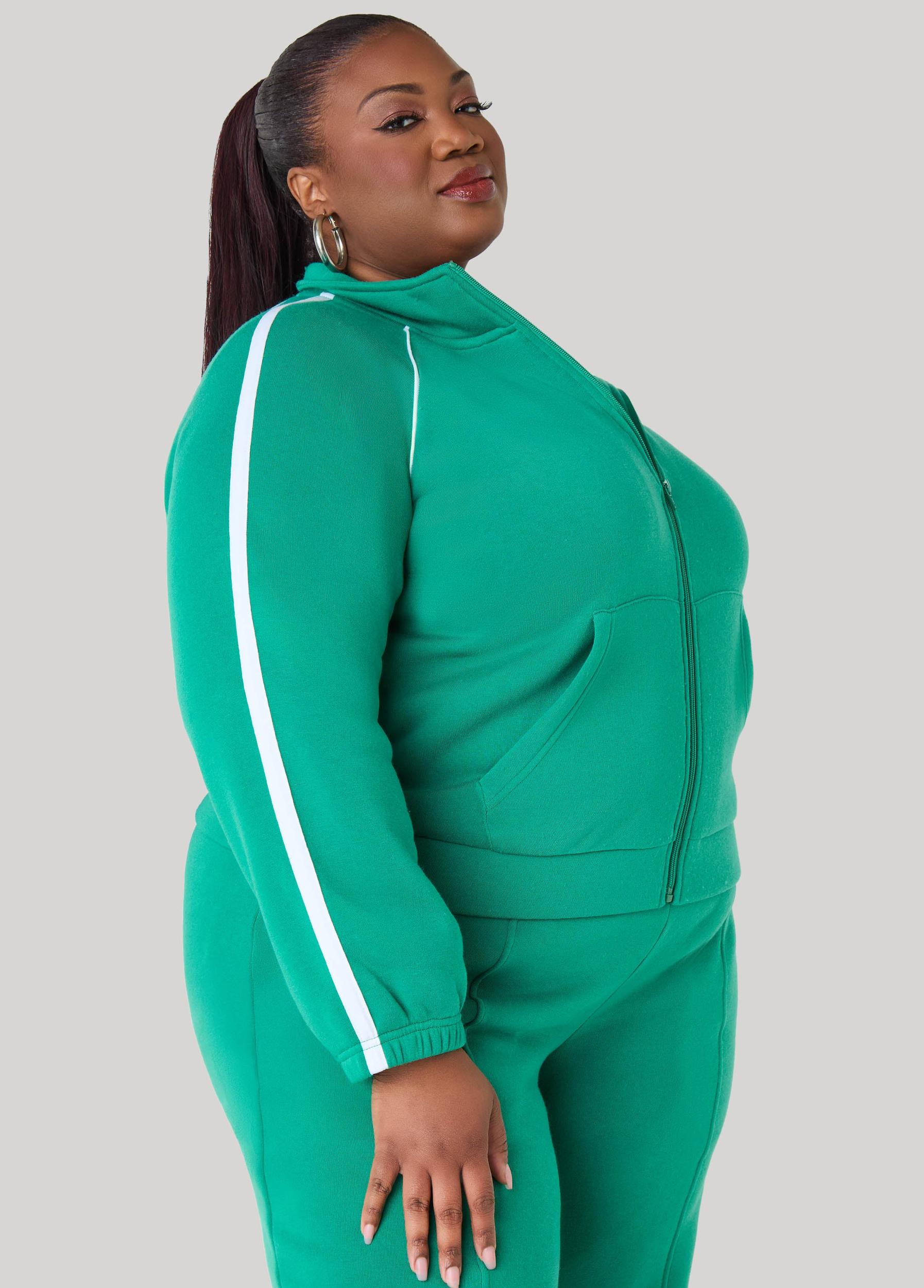 Piped Zip Front Track Jacket Product Image