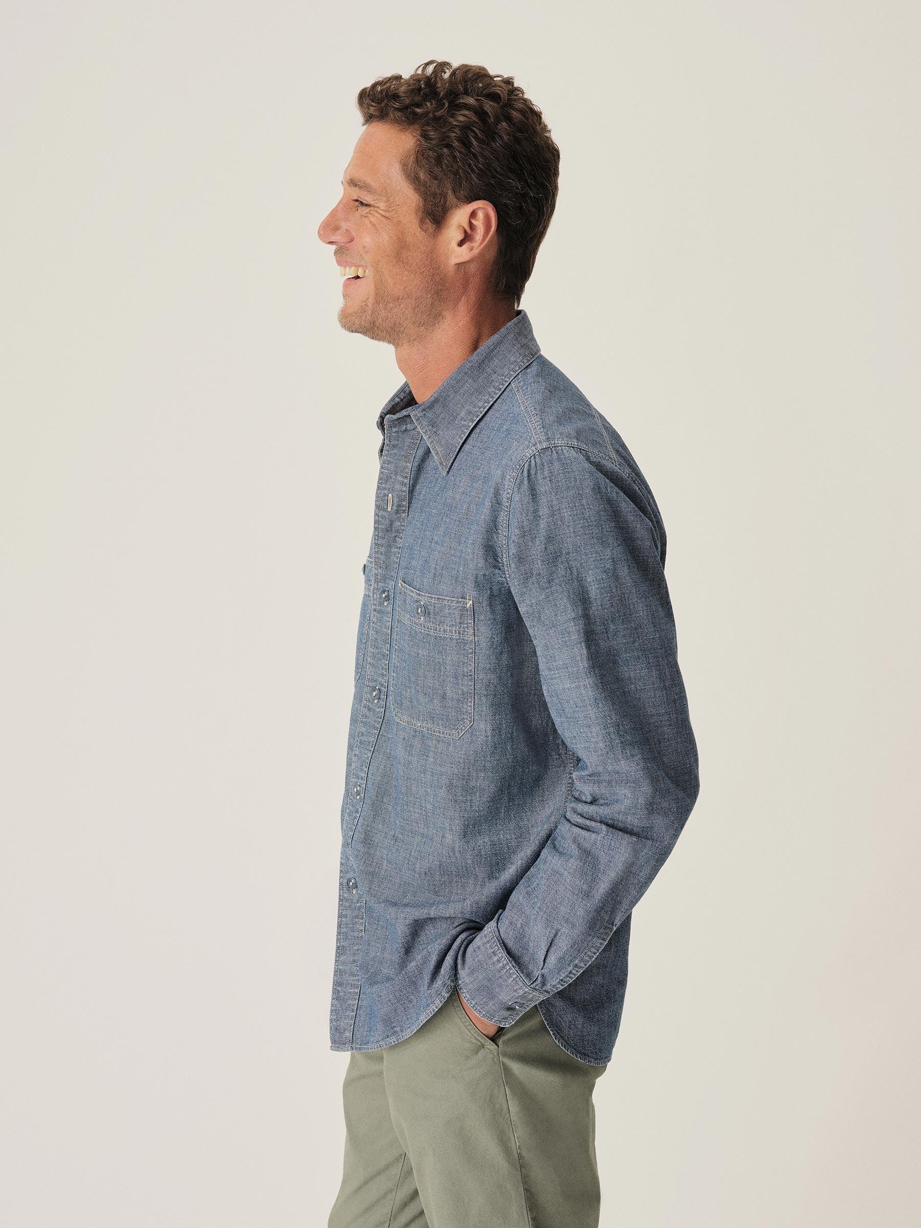 M045 Japanese Chambray Station Shirt Product Image