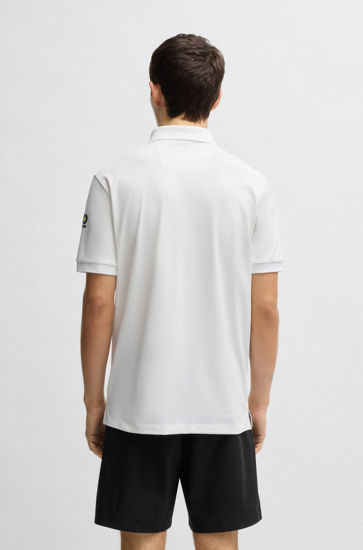 Paddy stretch-piqué polo shirt with logo detail Product Image