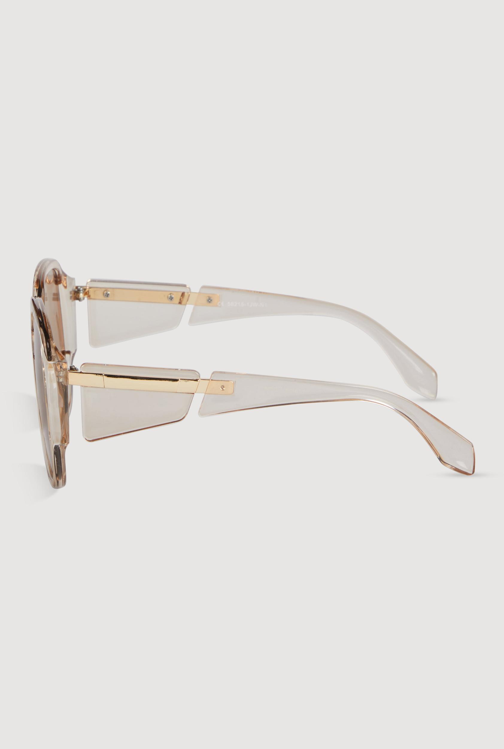 Metallic Side Detail Sunglasses Unisex Product Image