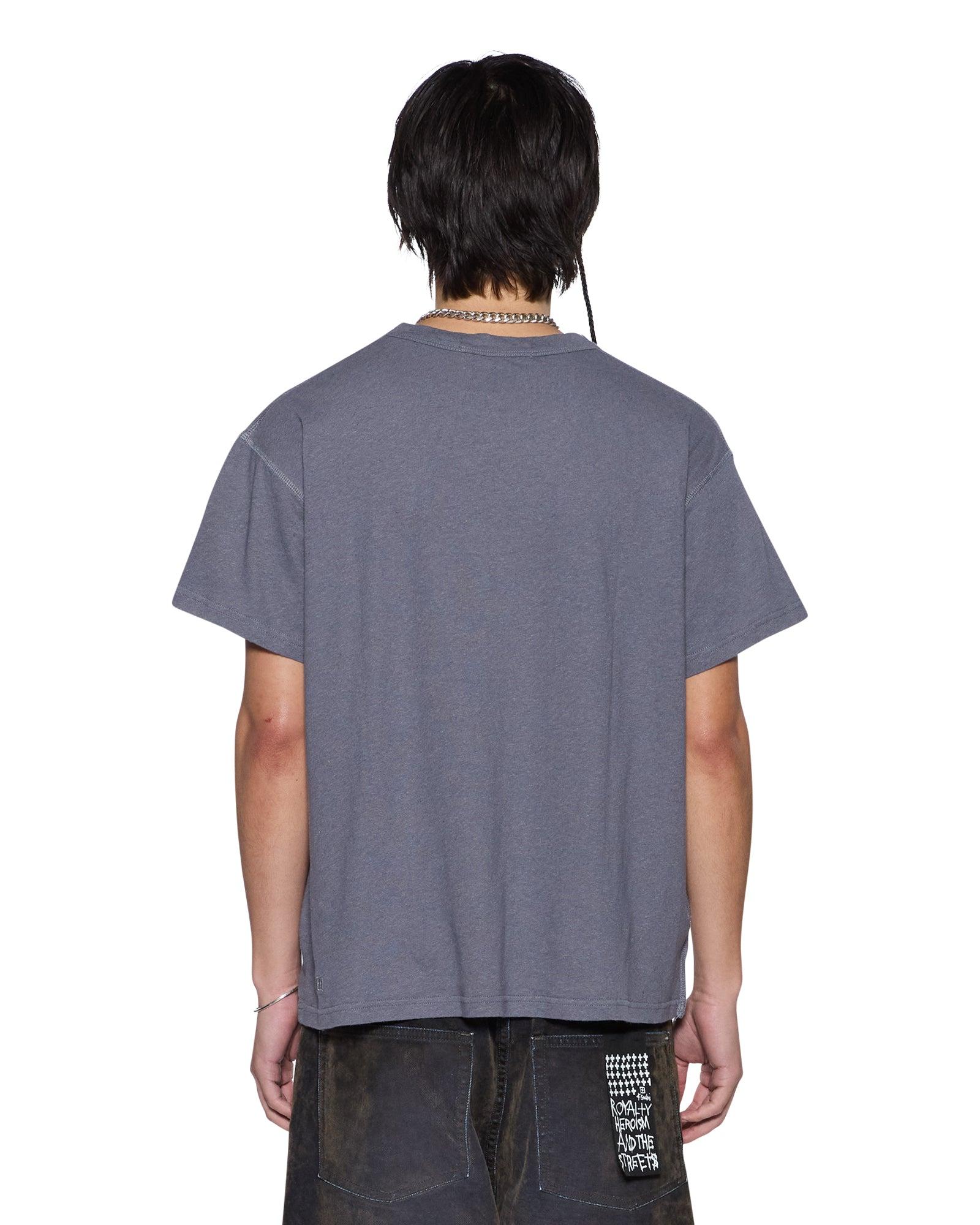SLUB SID SS TEE CHARCOAL Male Product Image