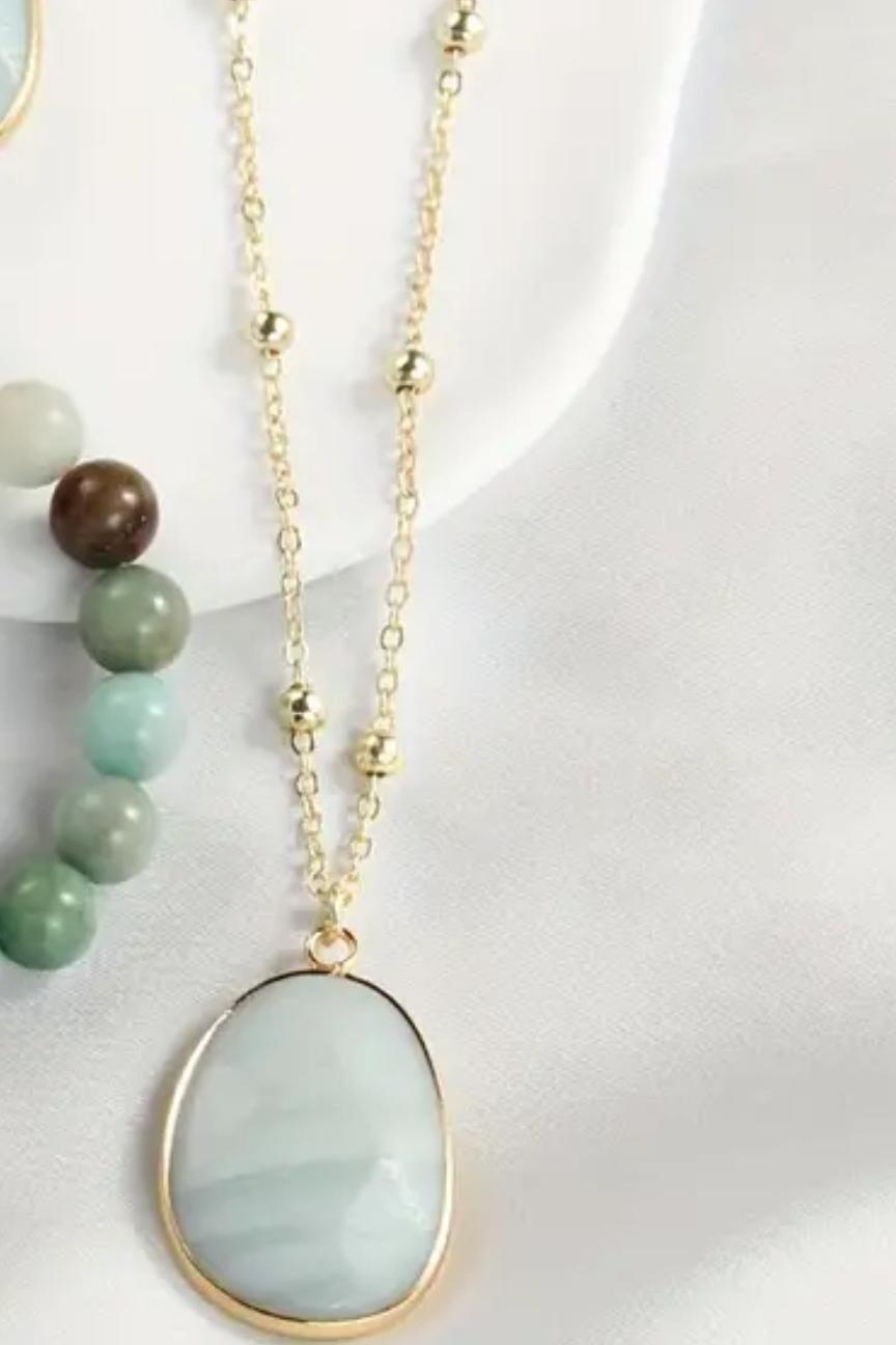 Natural Amazonite Pendant Product Image