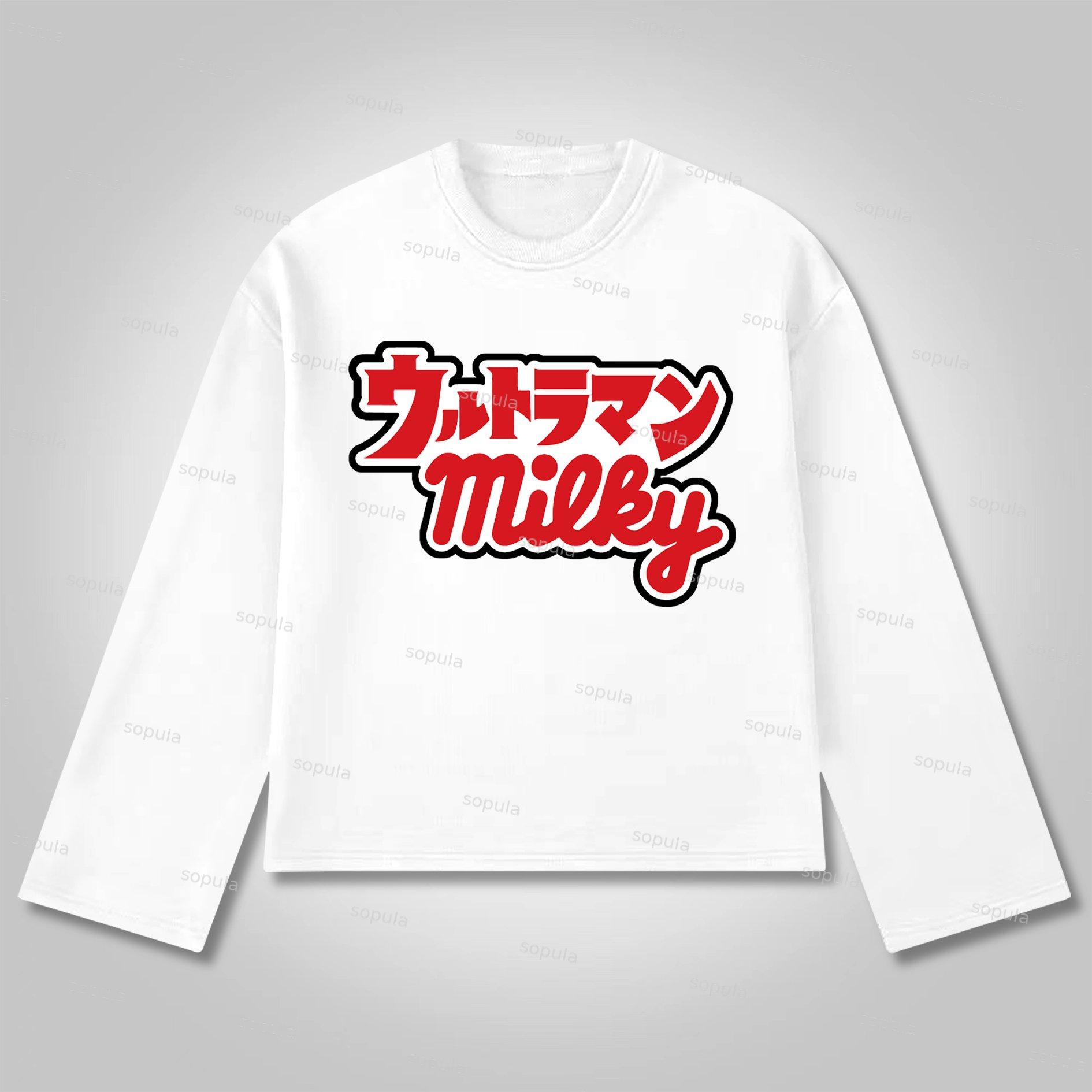 Sopula Limited Co-Branded Superman Logo Classic Graphics Cotton Long Sleeve T-Shirt Product Image