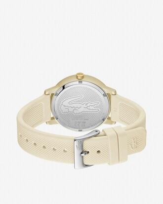 Lacoste.12.12 Go 3 Hands Watch Champagne Silicone Product Image