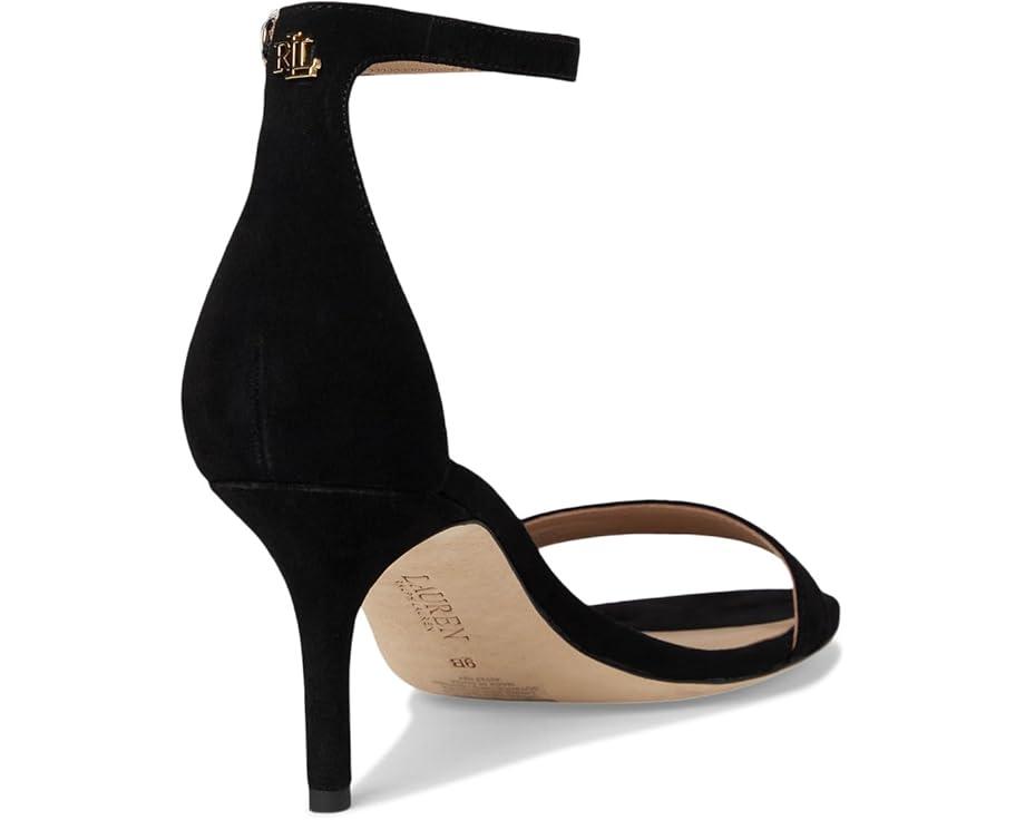 Allie Mid-Heel Velvet Sandals Product Image