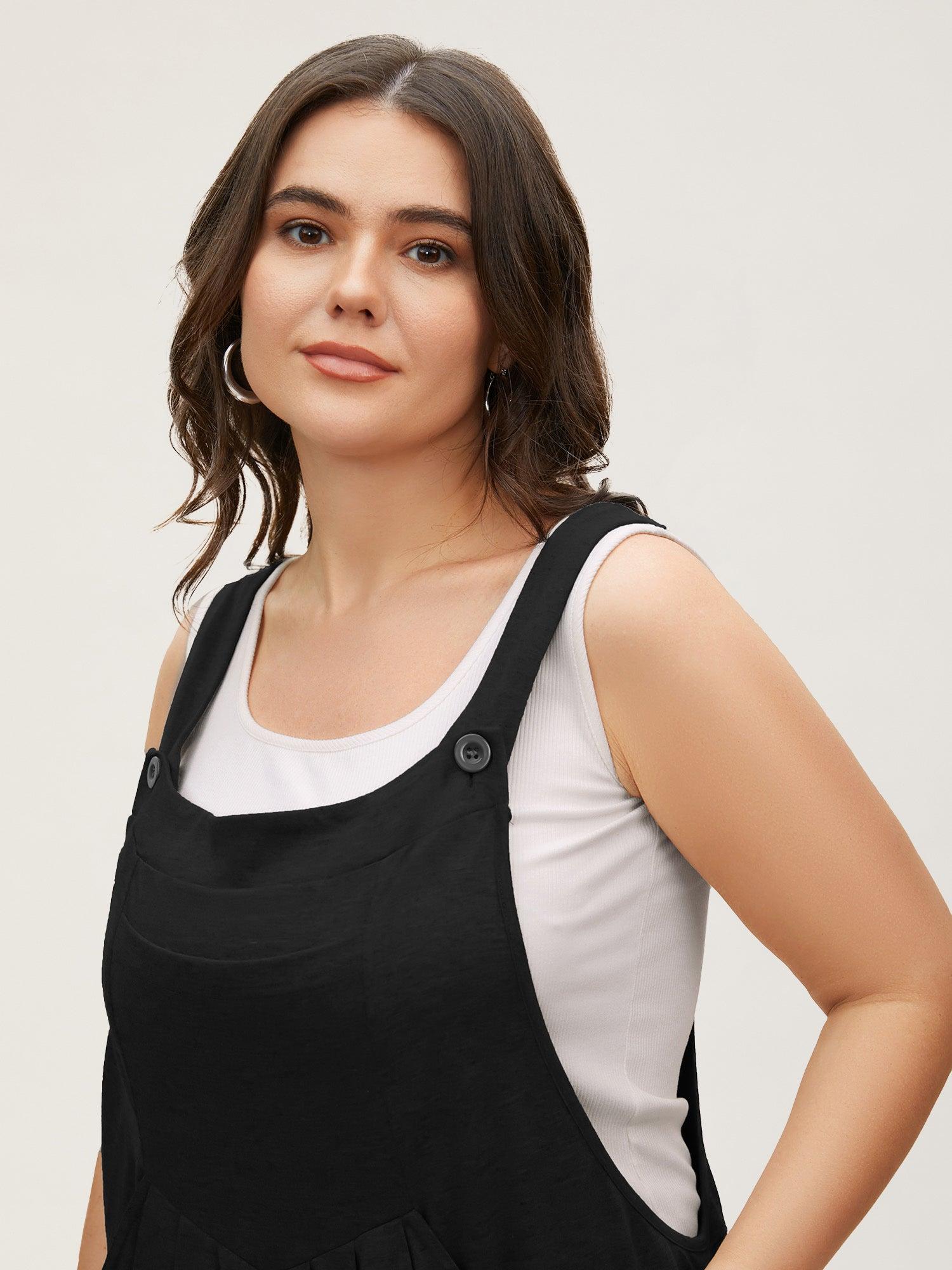 Supersoft Essentials Solid Pleated Pocket Jumpsuit Female Product Image