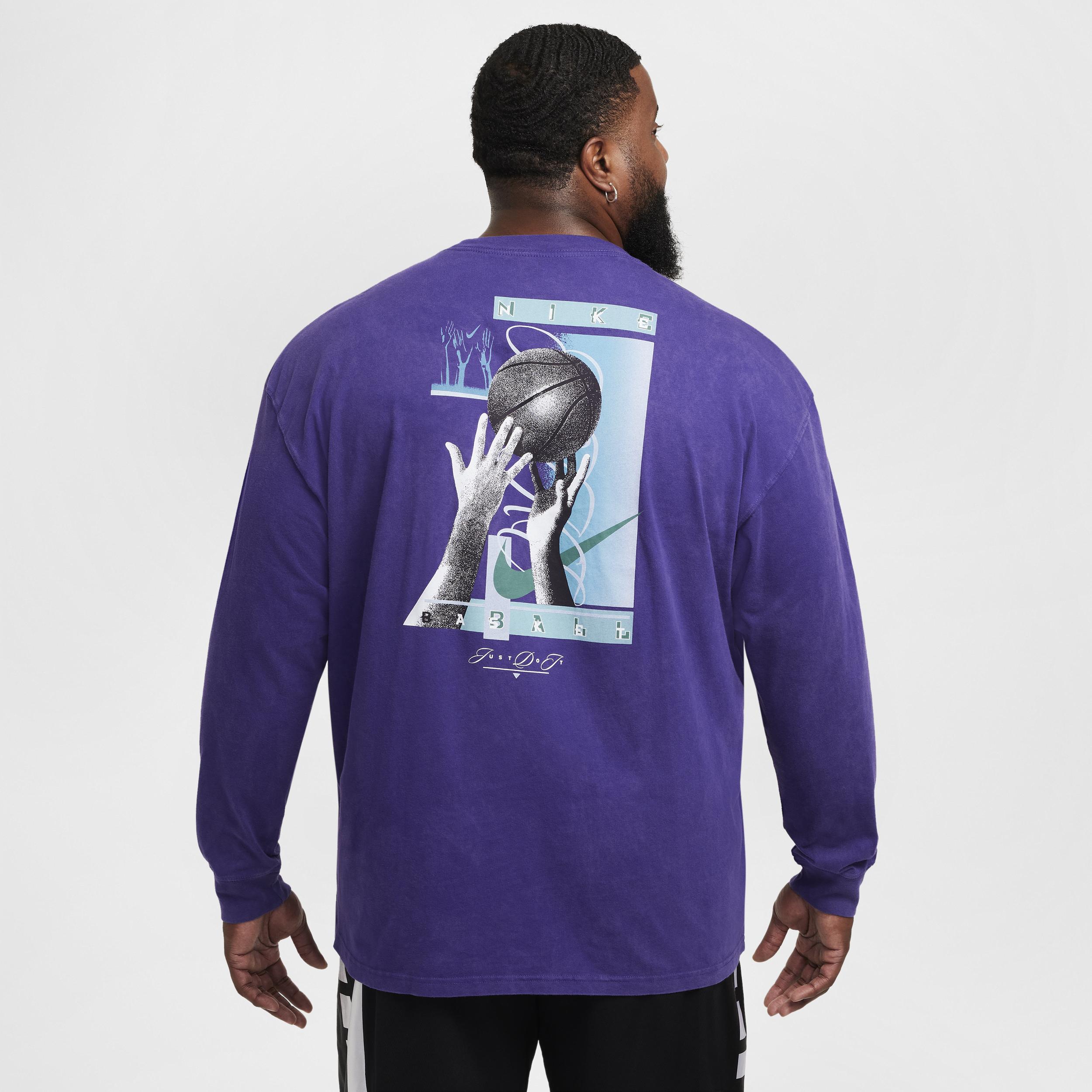Nike Mens Max90 Long-Sleeve Basketball T-Shirt | HF6195-504 Product Image