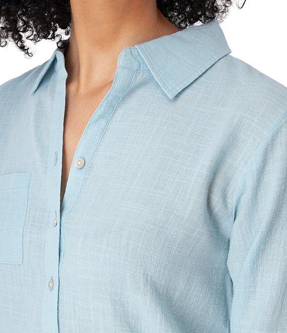 Aventura The Laken Organic Cotton Roll-Tab Sleeve Popover Top Product Image