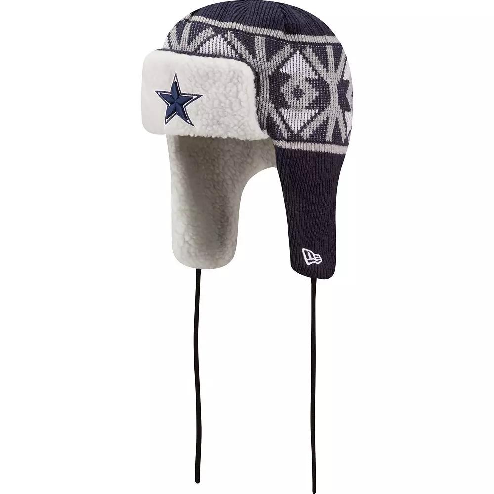 Men's New Era  Navy Dallas Cowboys  Knit Trapper Hat, Blue Product Image