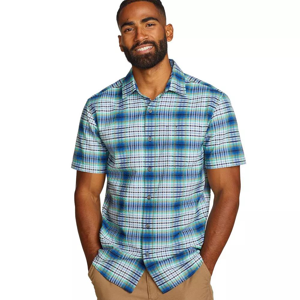 Big & Tall Eddie Bauer Short Sleeve Seersucker 2.0 Shirt, Men's,  Product Image