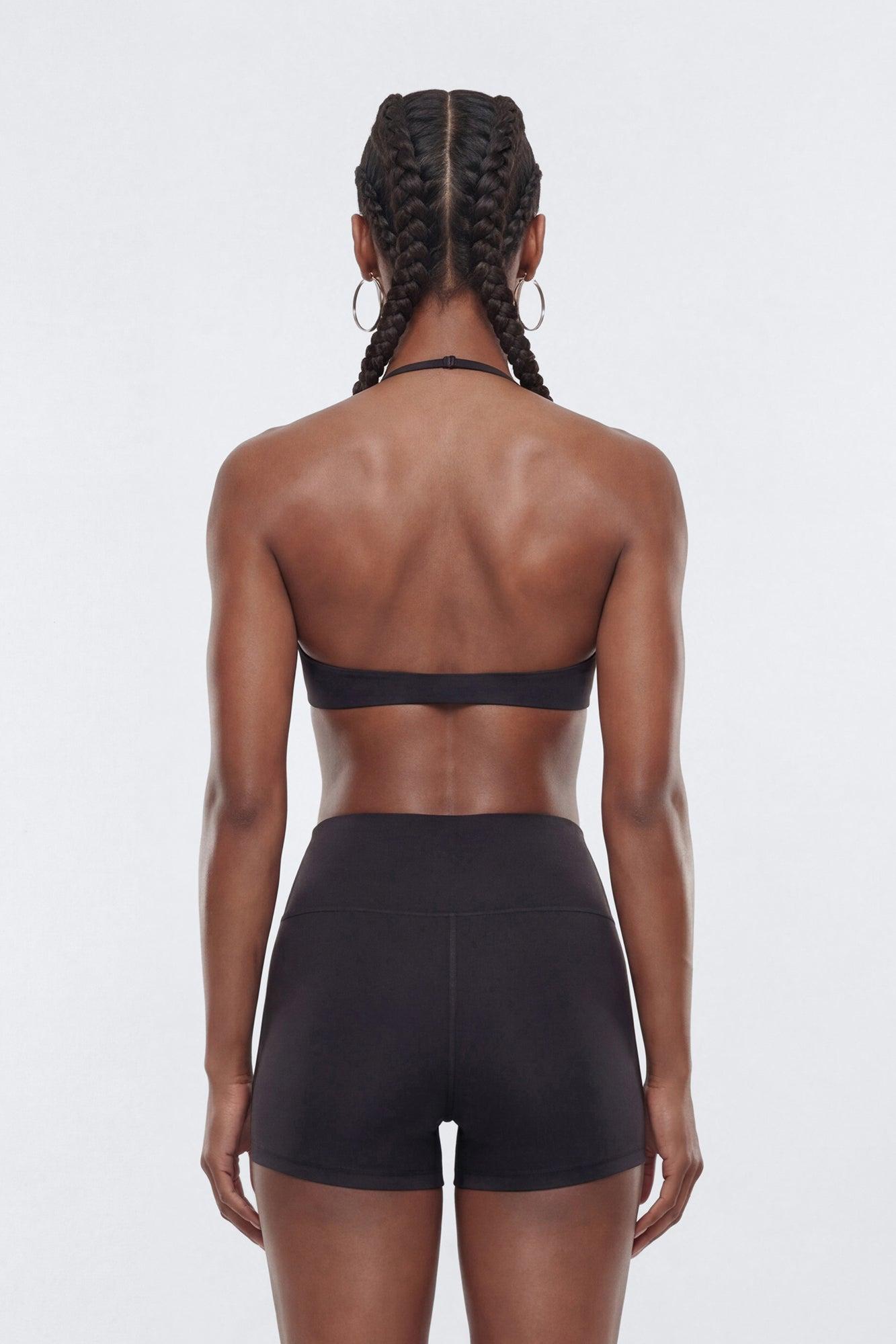 AirSculpt™ Scoop Halter Sports Bra - Black Female Product Image