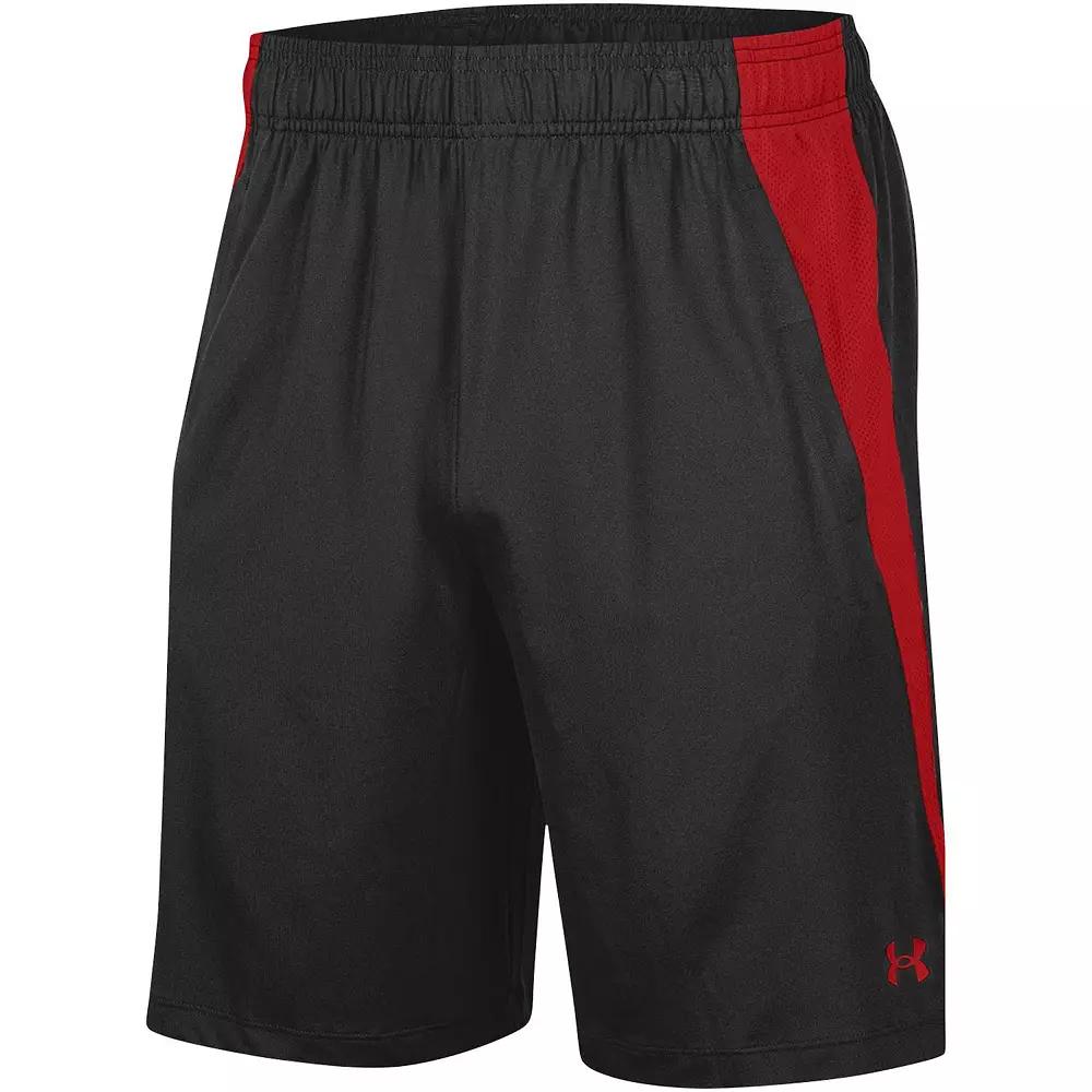 Men's Under Armour Black Wisconsin Badgers Tech Vent Shorts, Size: 2XL Product Image