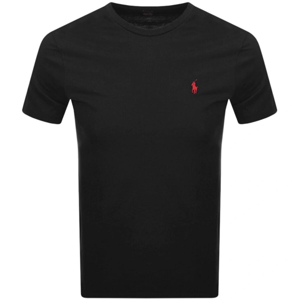 POLO RALPH LAUREN Slim-fit Logo-embroidered Cotton-jersey T-shirt In Navy Product Image
