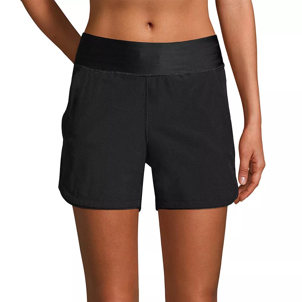 Petite Lands' End 5" Quick Dry Swim Shorts With Panty, Women's,  Product Image