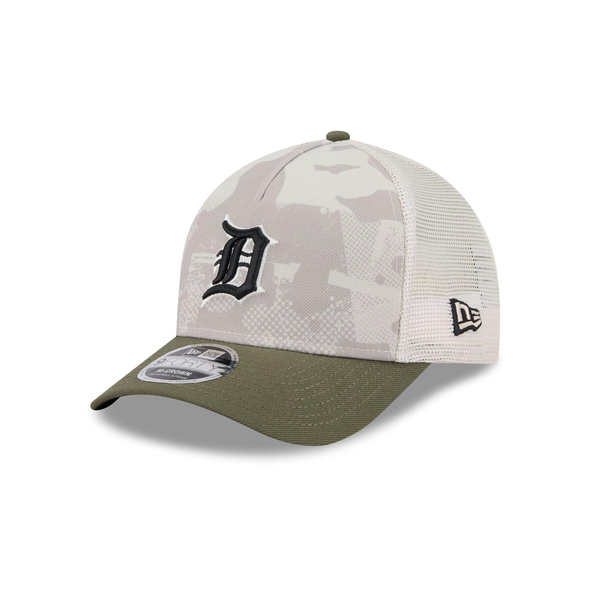 Detroit Tigers Armed Forces Day 2025 9FORTY M-Crown A-Frame Trucker Hat Male Product Image
