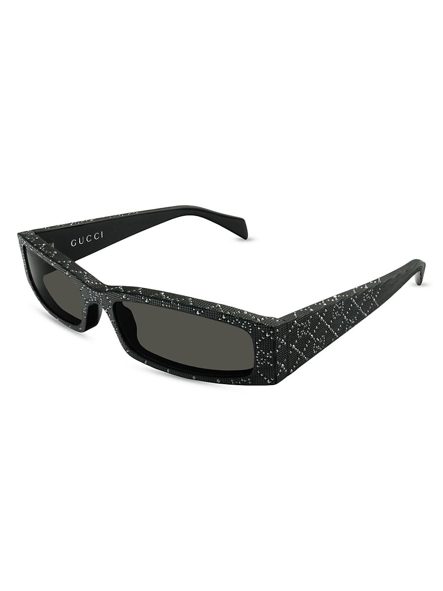 Womens 56MM Rectangular Sunglasses Product Image