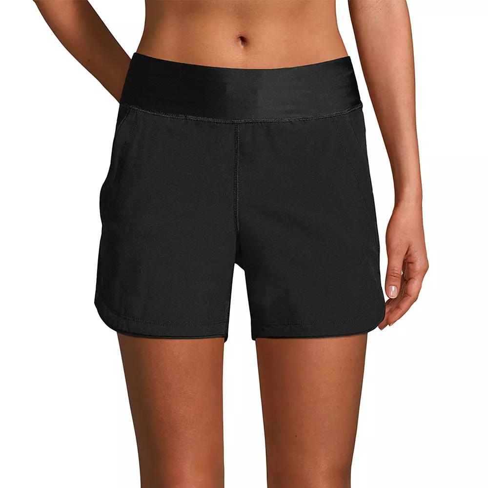 Petite Lands' End 5" Quick Dry Swim Shorts With Panty, Women's,  Product Image