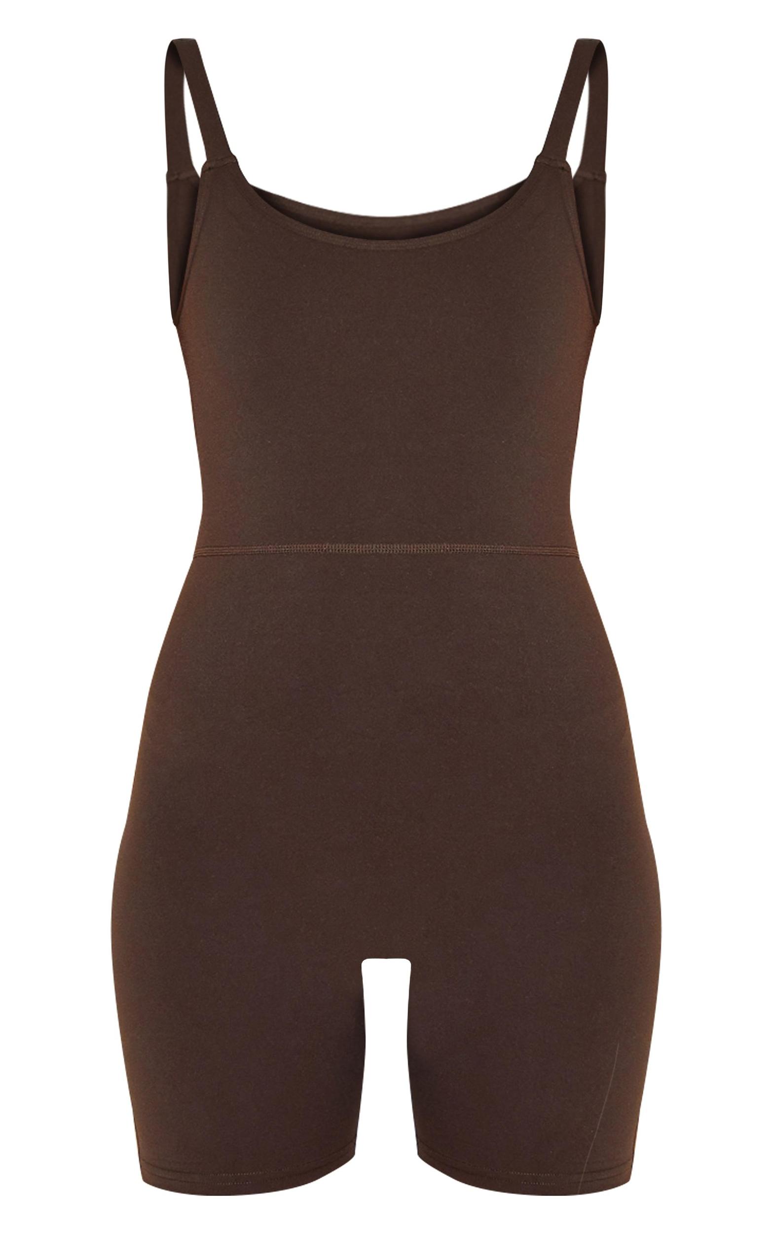 Espresso Sculpt Low Back Strappy Unitard Product Image