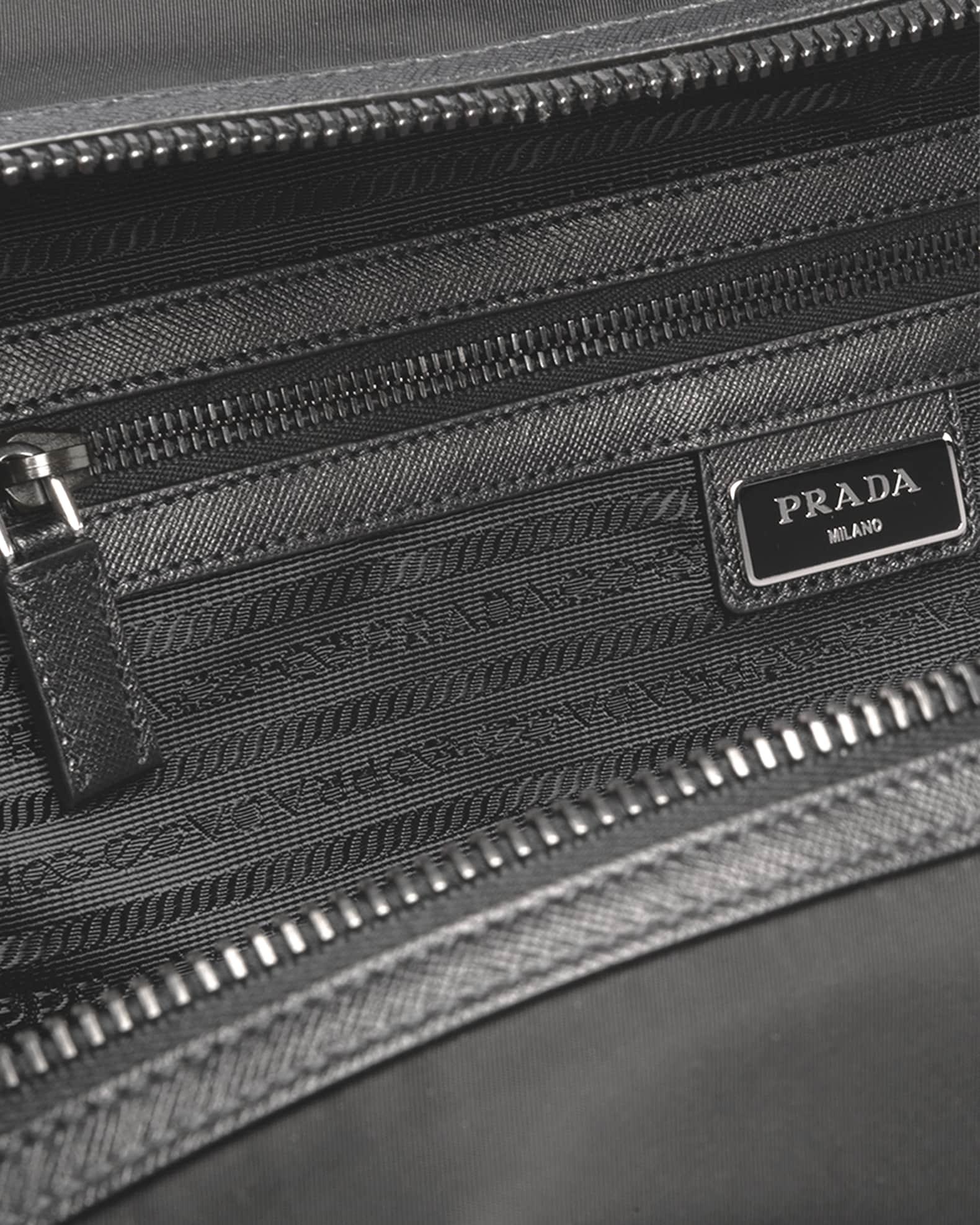 Men's Re-Nylon & Saffiano Leather Duffel Bag Product Image