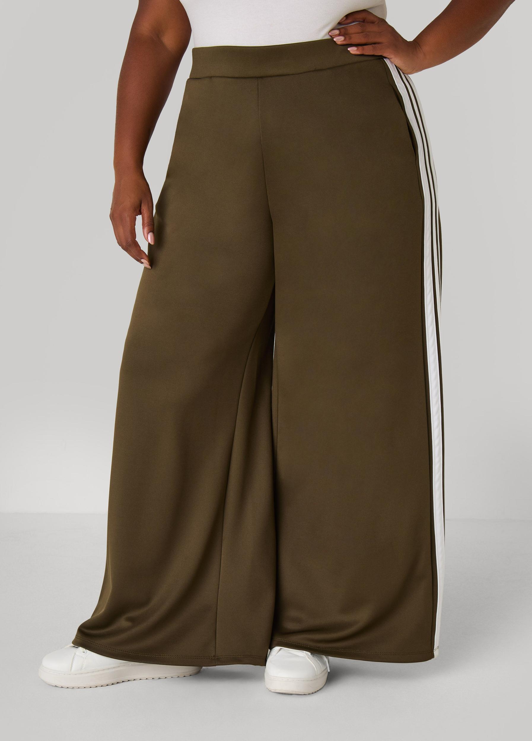 Wide Leg Striped Pants Product Image