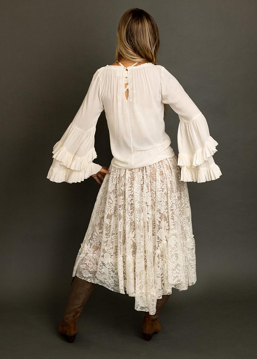 Leo Skirt in Cream Female Product Image