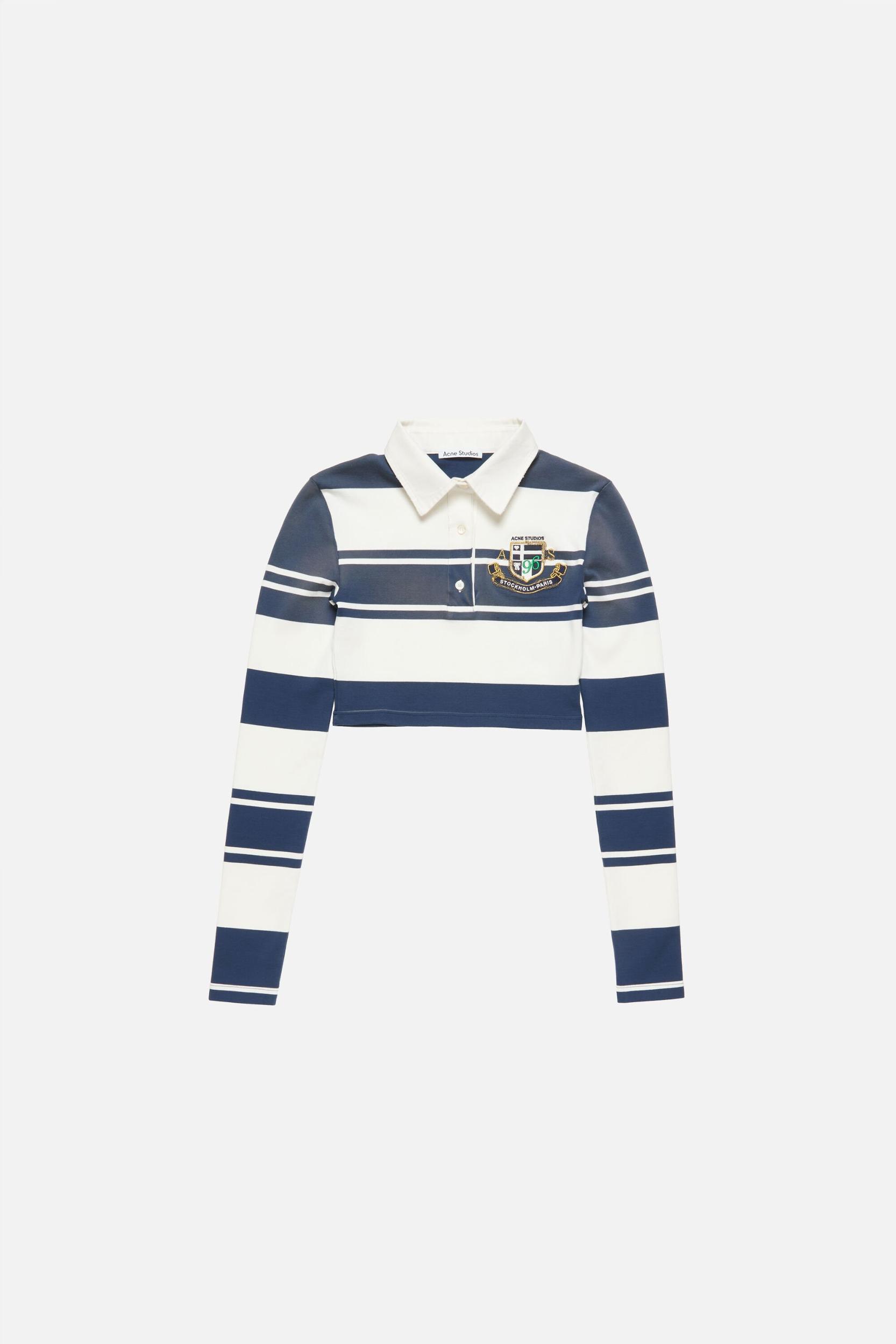 Cropped long sleeve polo Product Image