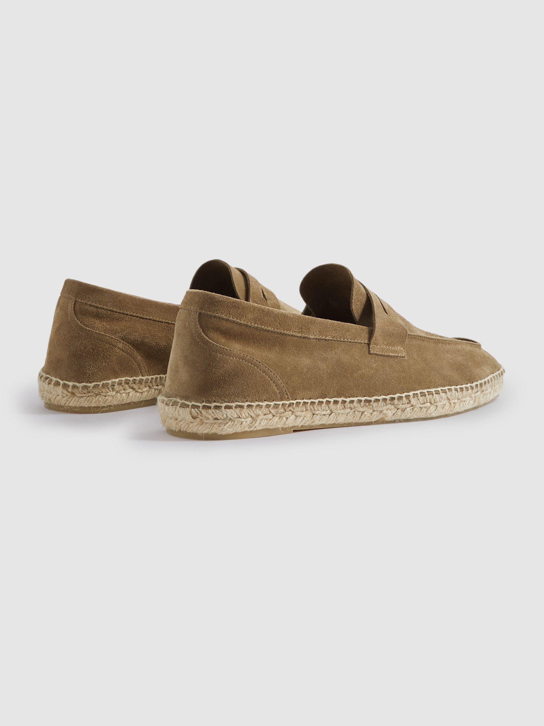 Suede Espadrilles in Stone Product Image