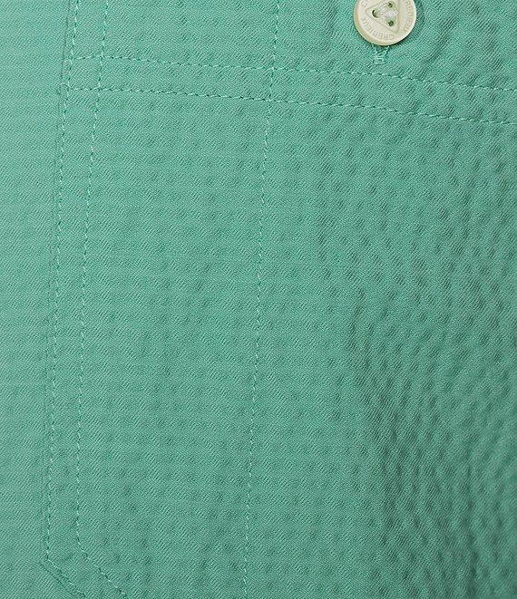 Cremieux Big & Tall Blue Label Performance Solid Seersucker Short Sleeve Shirt Product Image