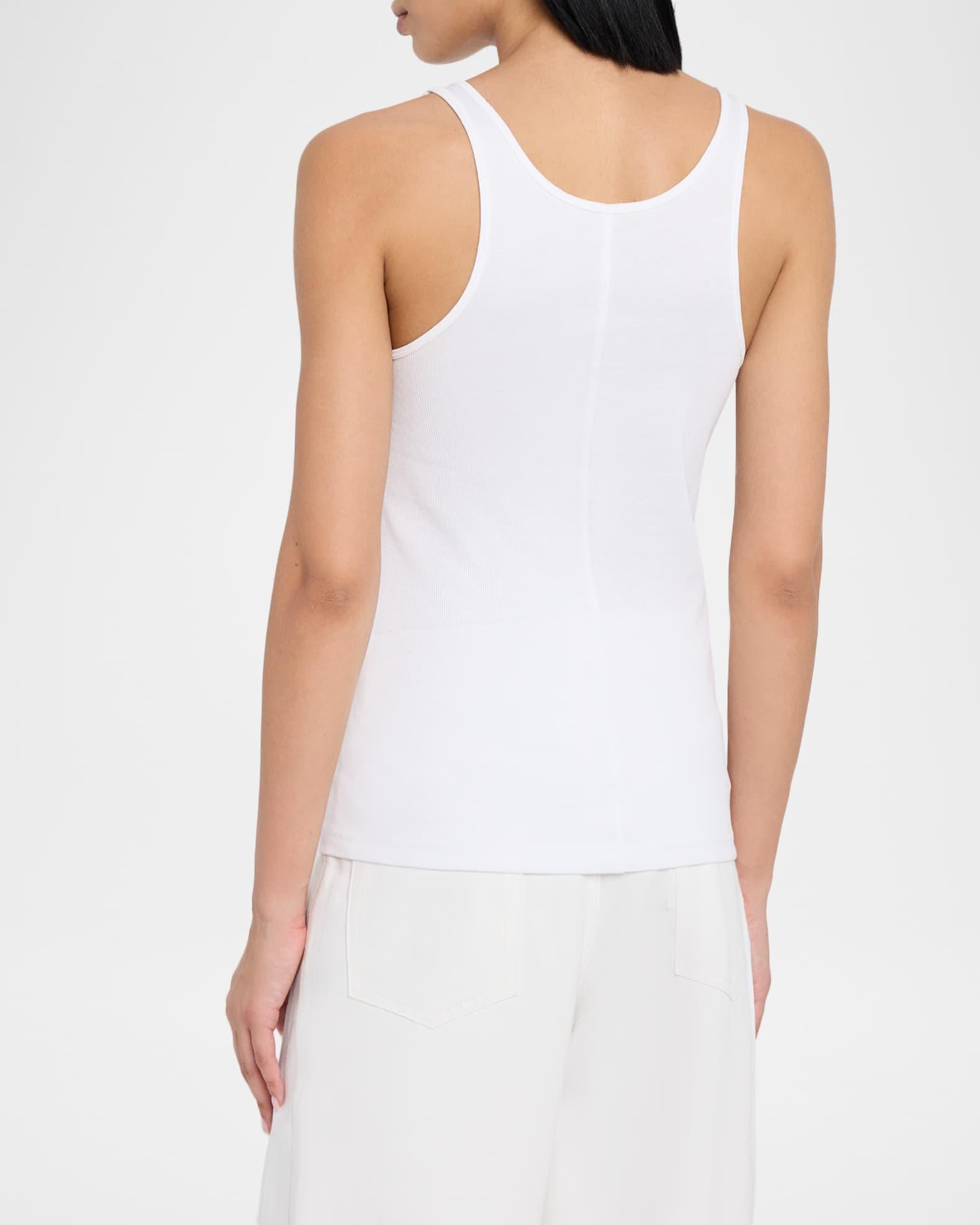 Scoop-Neck Ribbed Tank Top Product Image