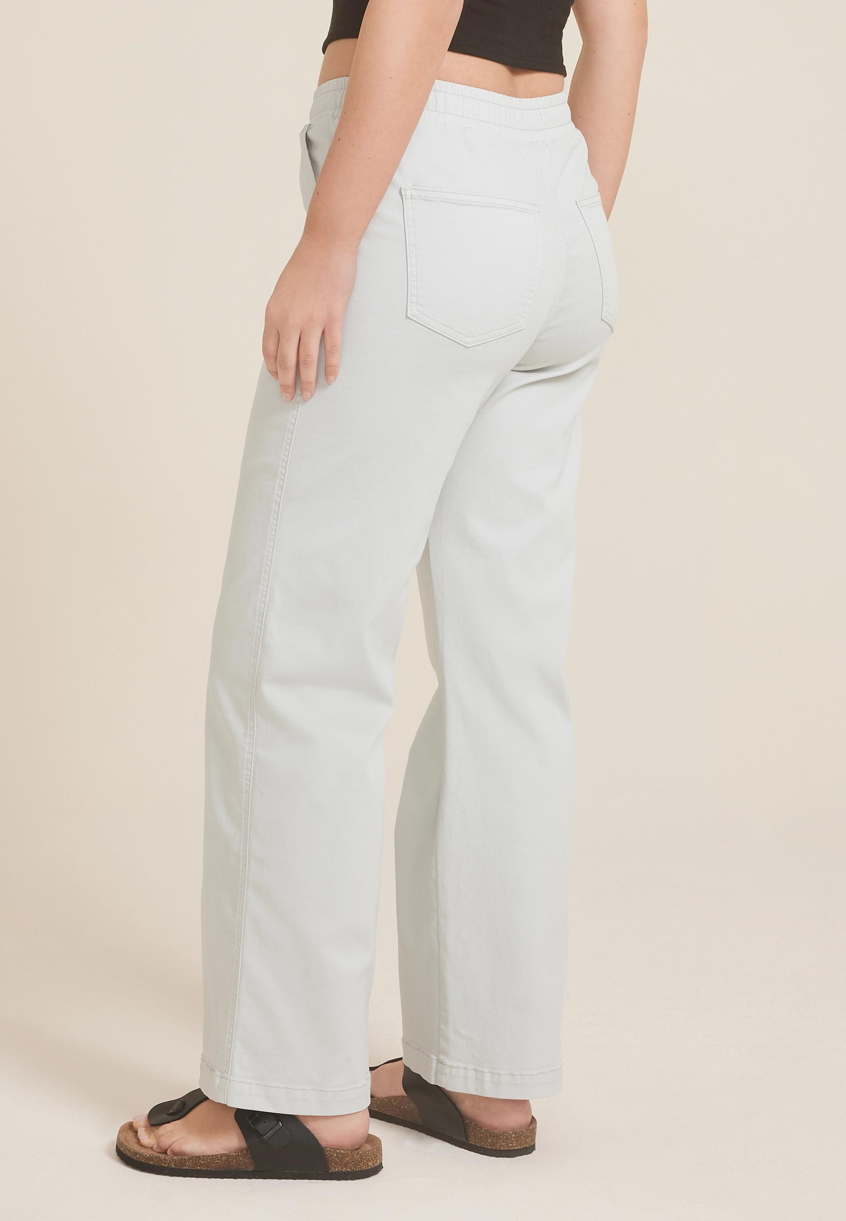 Maurices Womens Weekender High Rise Wide Leg Pants Product Image