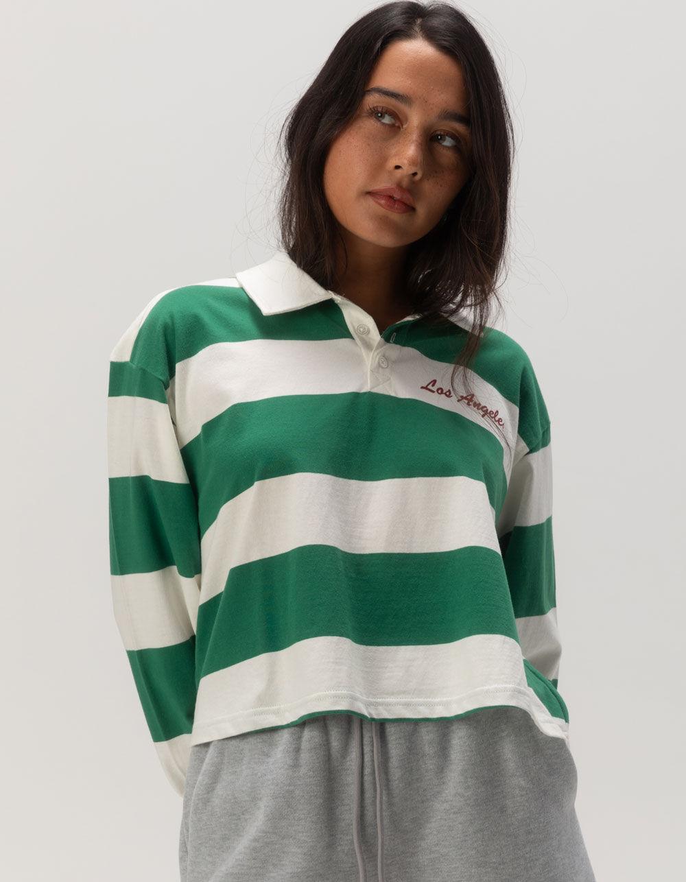 RSQ Womens Los Angeles 62 Polo Shirt - GREEN Product Image
