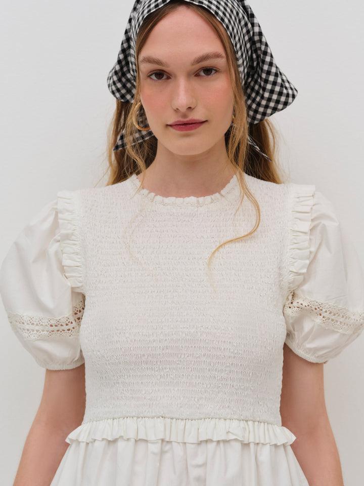 Sandy Mini Dress — White Product Image