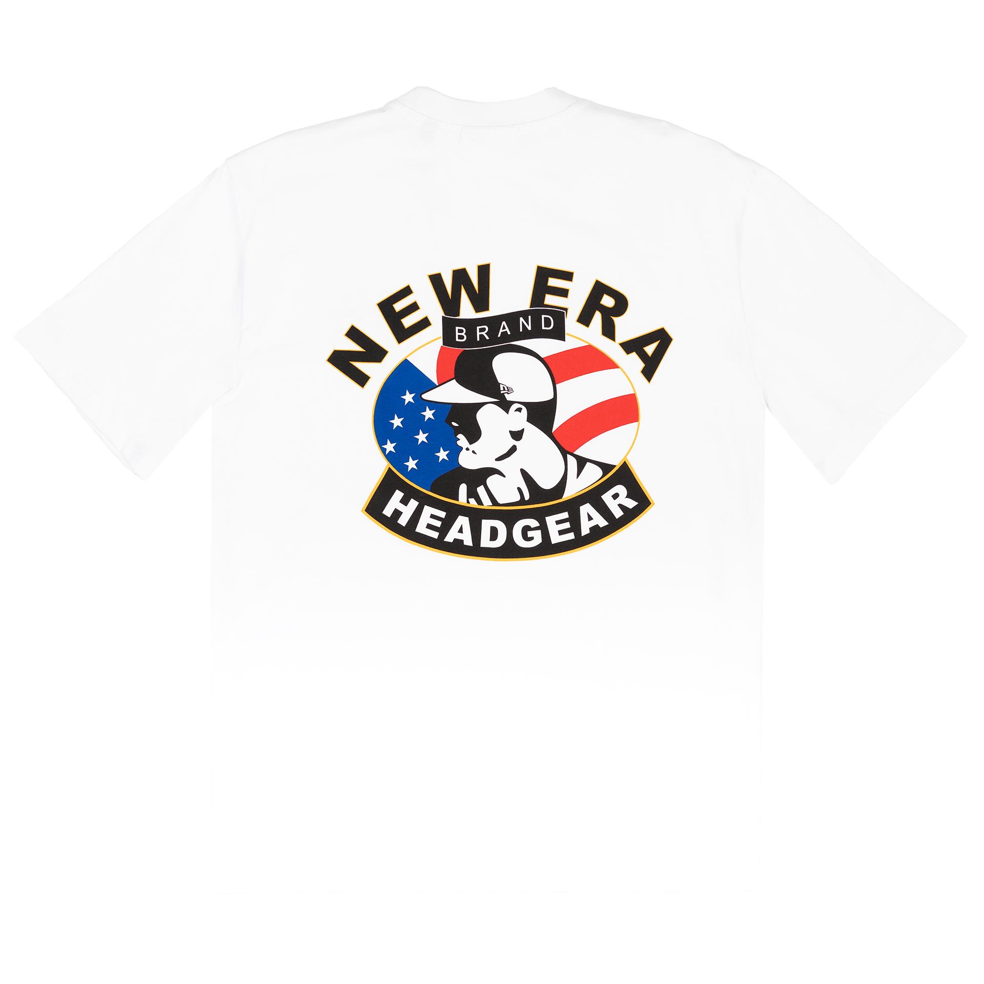 New Era Branded American Headgear Optic White T-Shirt Male Product Image